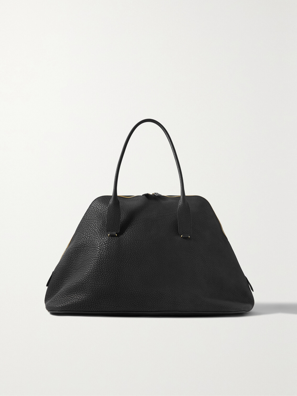 The Row - Devon Large Textured-leather Tote - Black