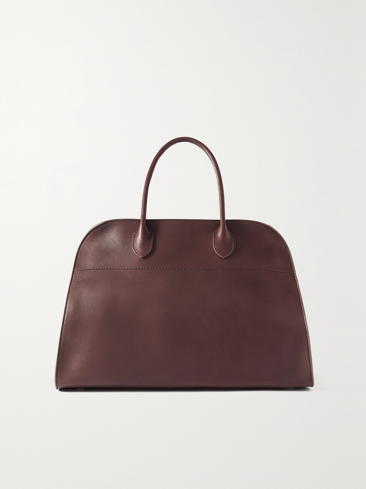 The Row - Margaux 15 Buckled Leather Tote - Burgundy