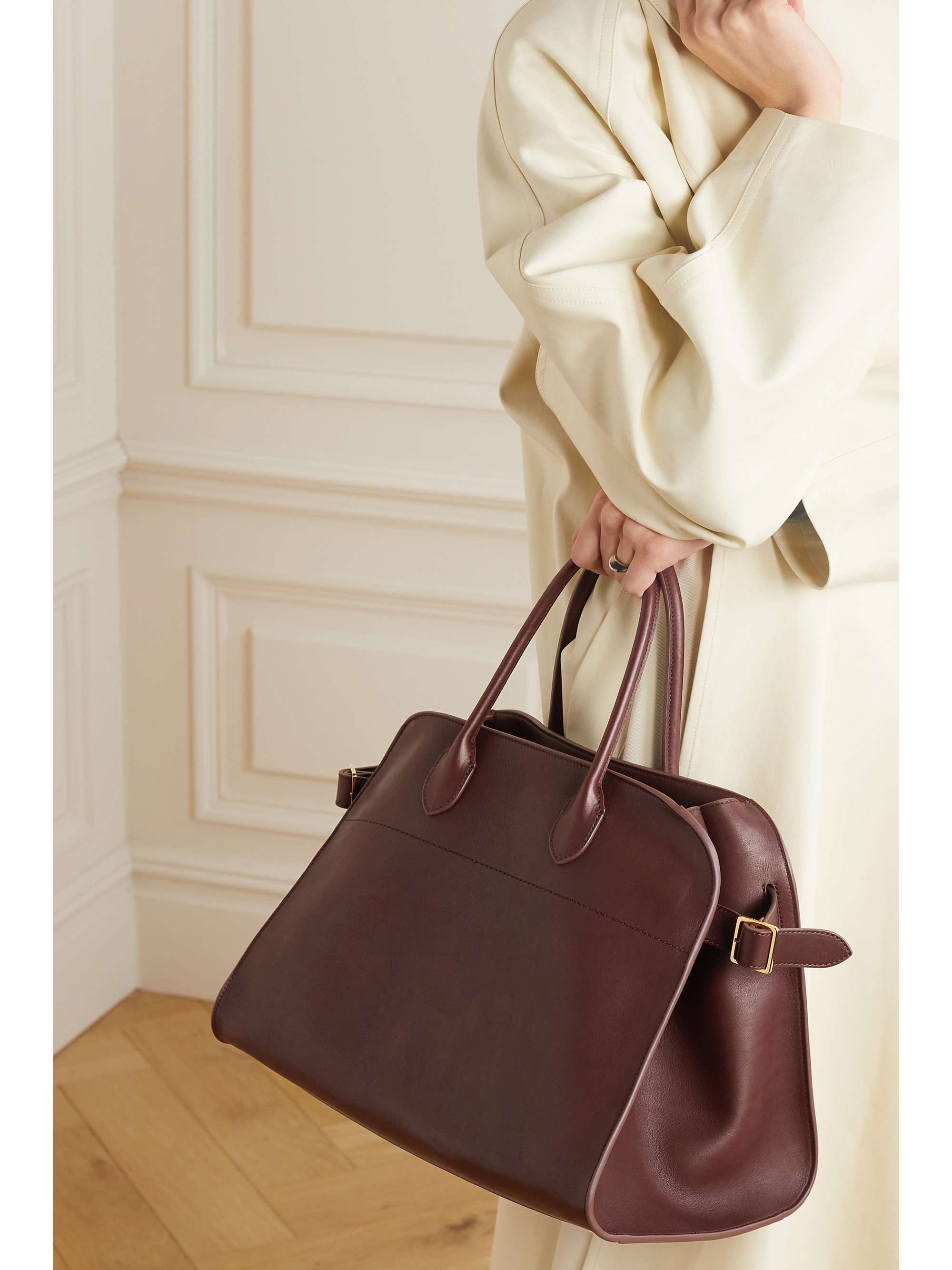 THE ROW Margaux 15 buckled leather tote