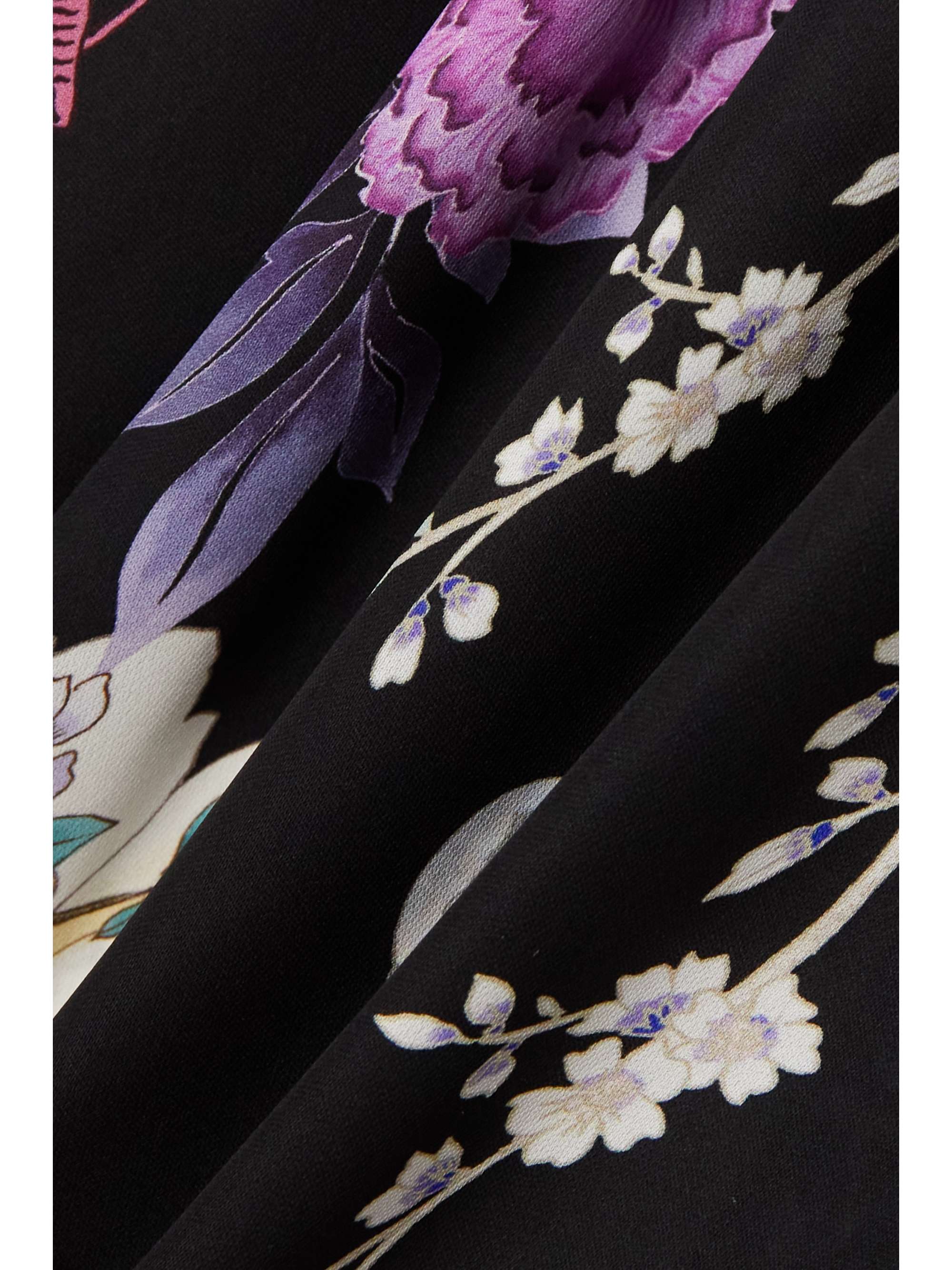 MENG Floral-print silk georgette kaftan
