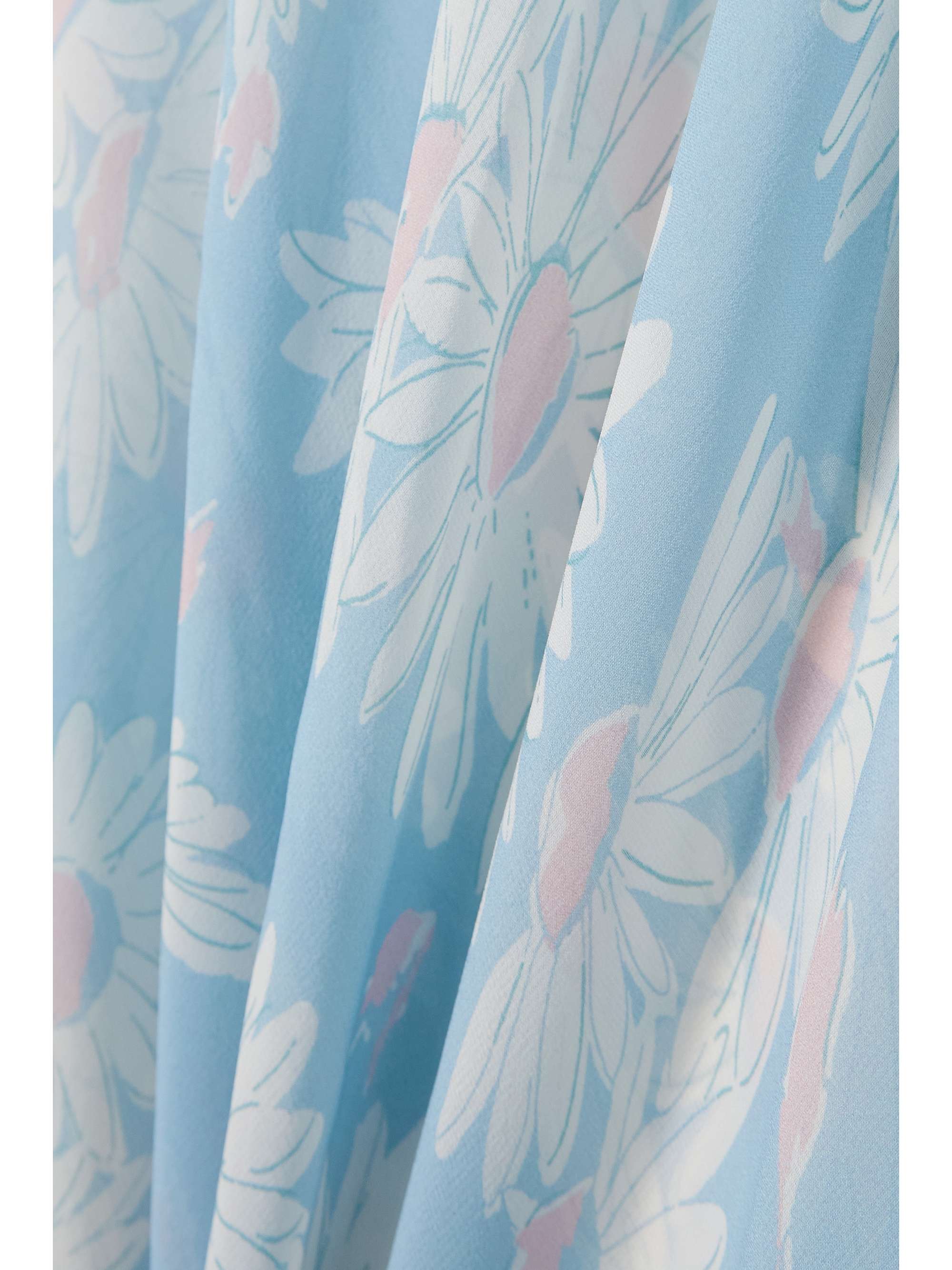 LORETTA CAPONI Ambrosia lace-trimmed floral-print silk-georgette nightdress