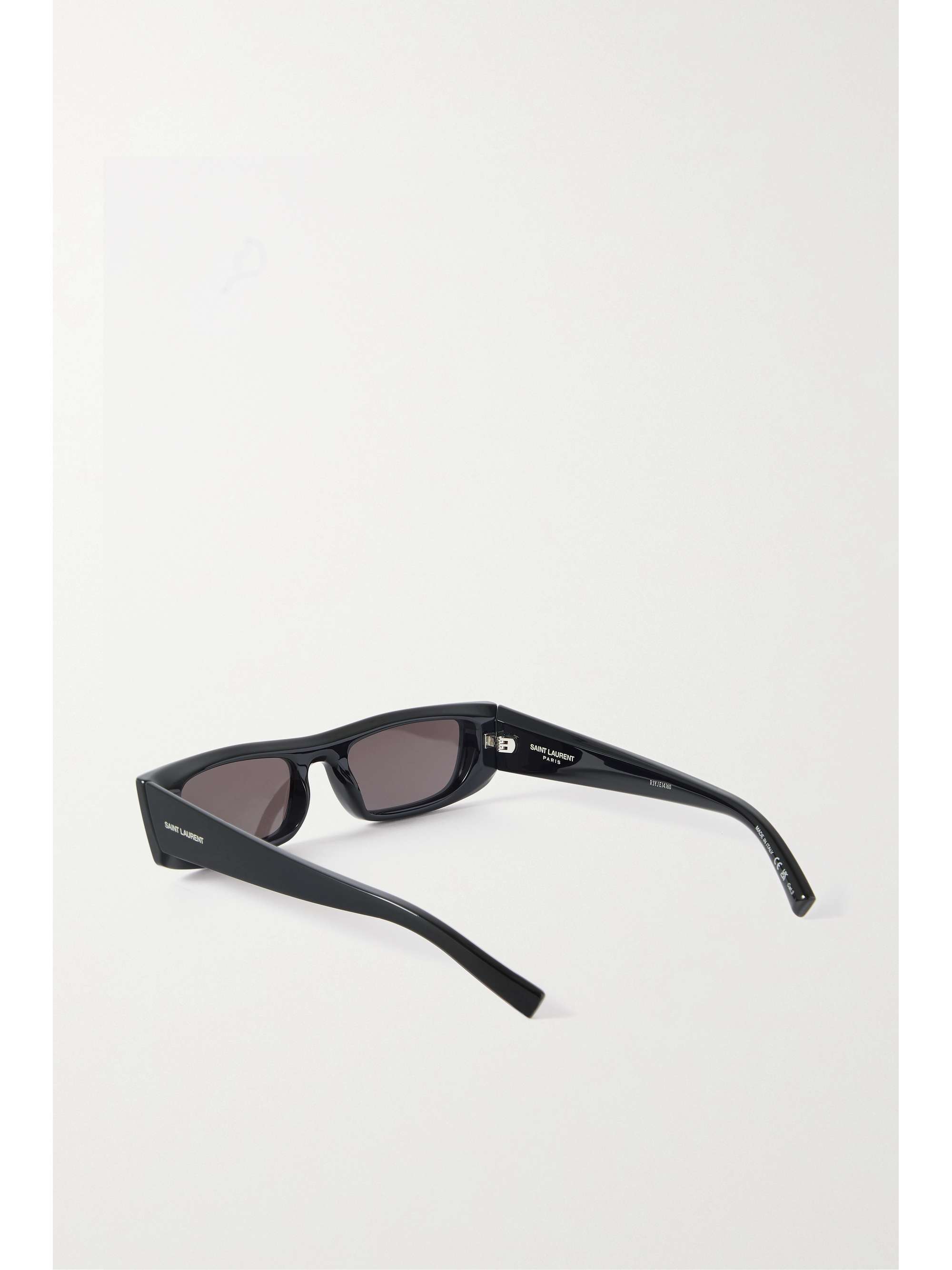 SAINT LAURENT EYEWEAR Rectangular-frame acetate sunglasses