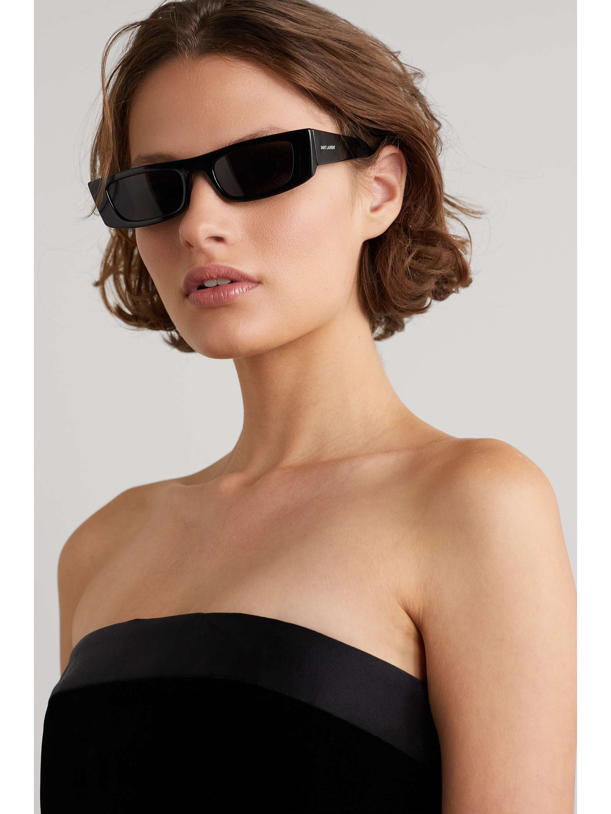 Rectangular-frame sunglasses