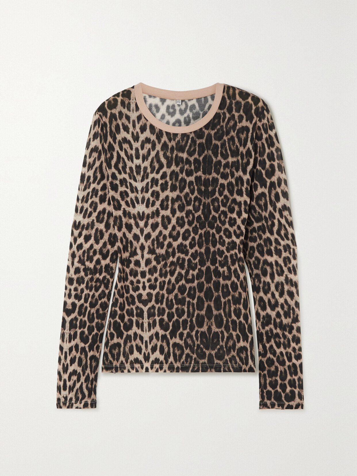 Baserange - + Net Sustain Leopard-print Bamboo Lyocell Top - Brown