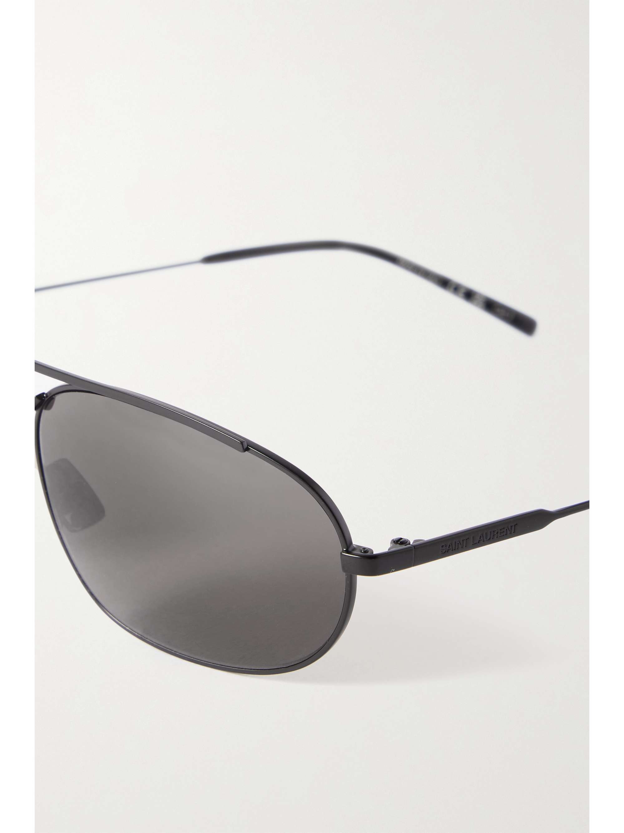 SAINT LAURENT EYEWEAR Round-frame metal sunglasses