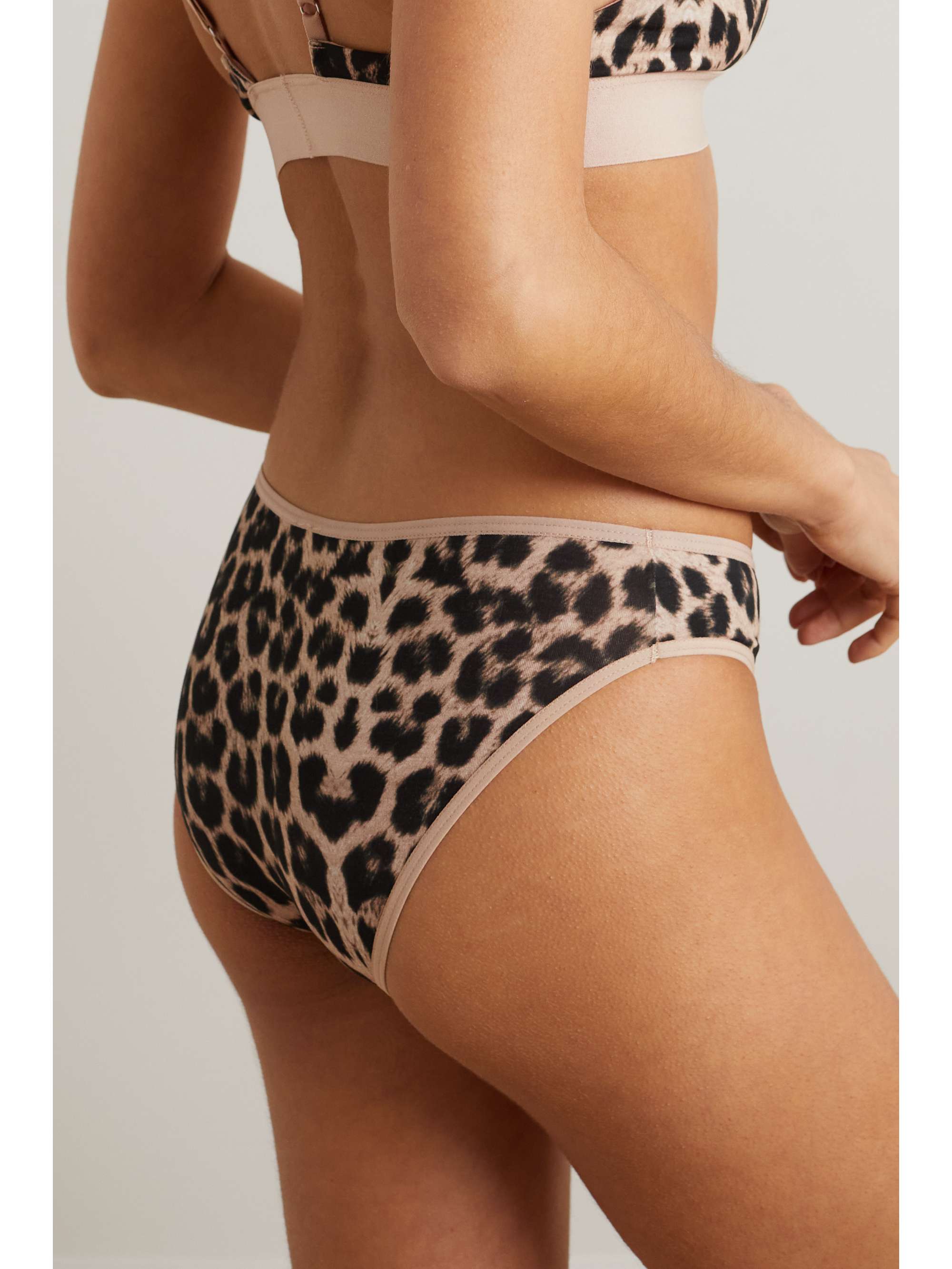 BASERANGE Bell leopard-print stretch-bamboo Lyocell briefs