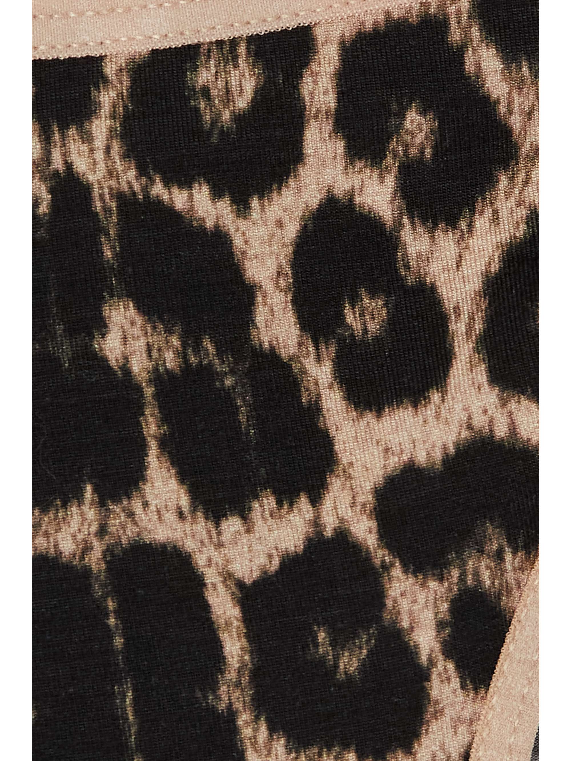 BASERANGE Bell leopard-print stretch-bamboo Lyocell briefs