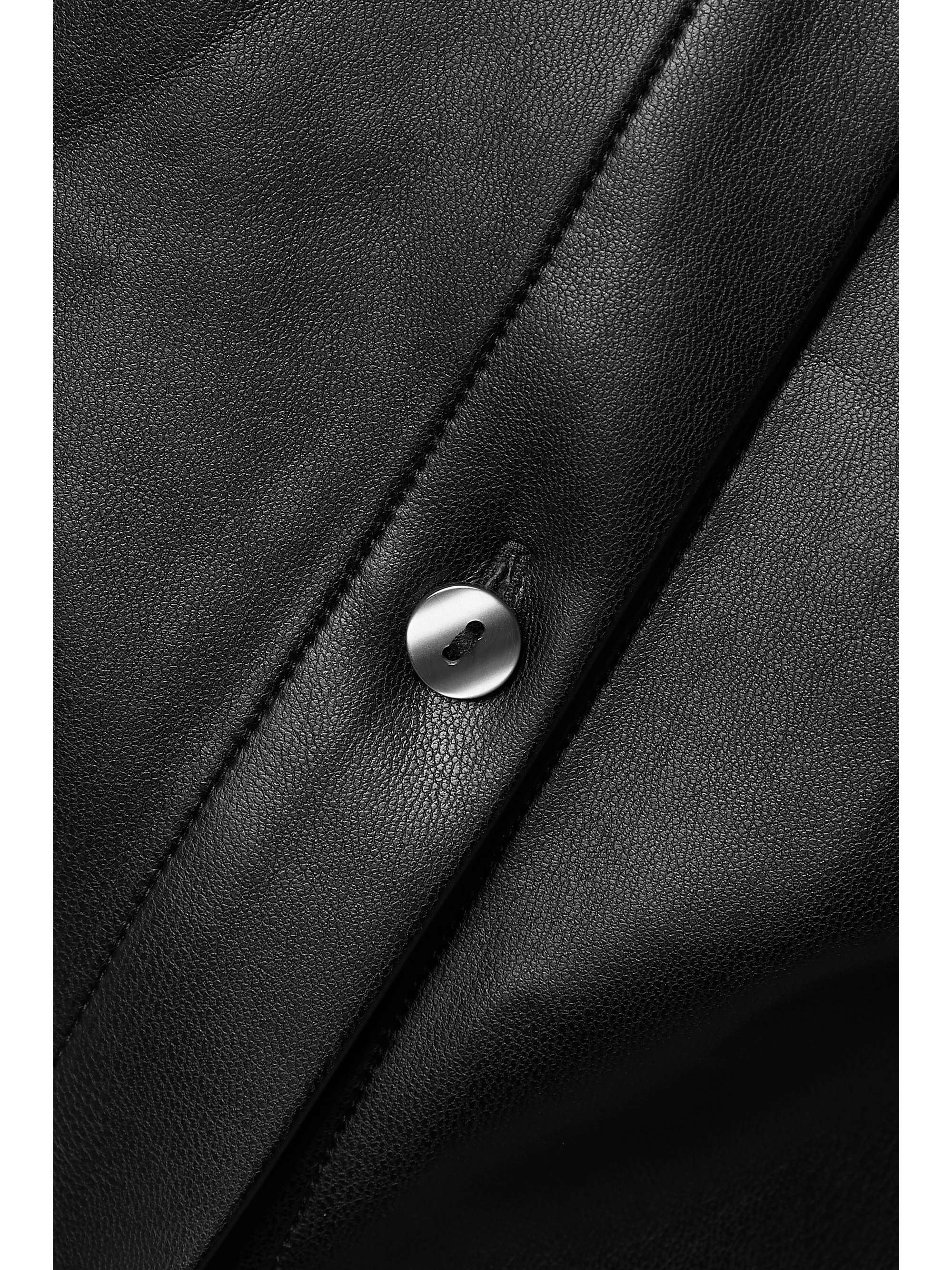 Black Gavin vegan leather shirt ALIX NYC NETAPORTER