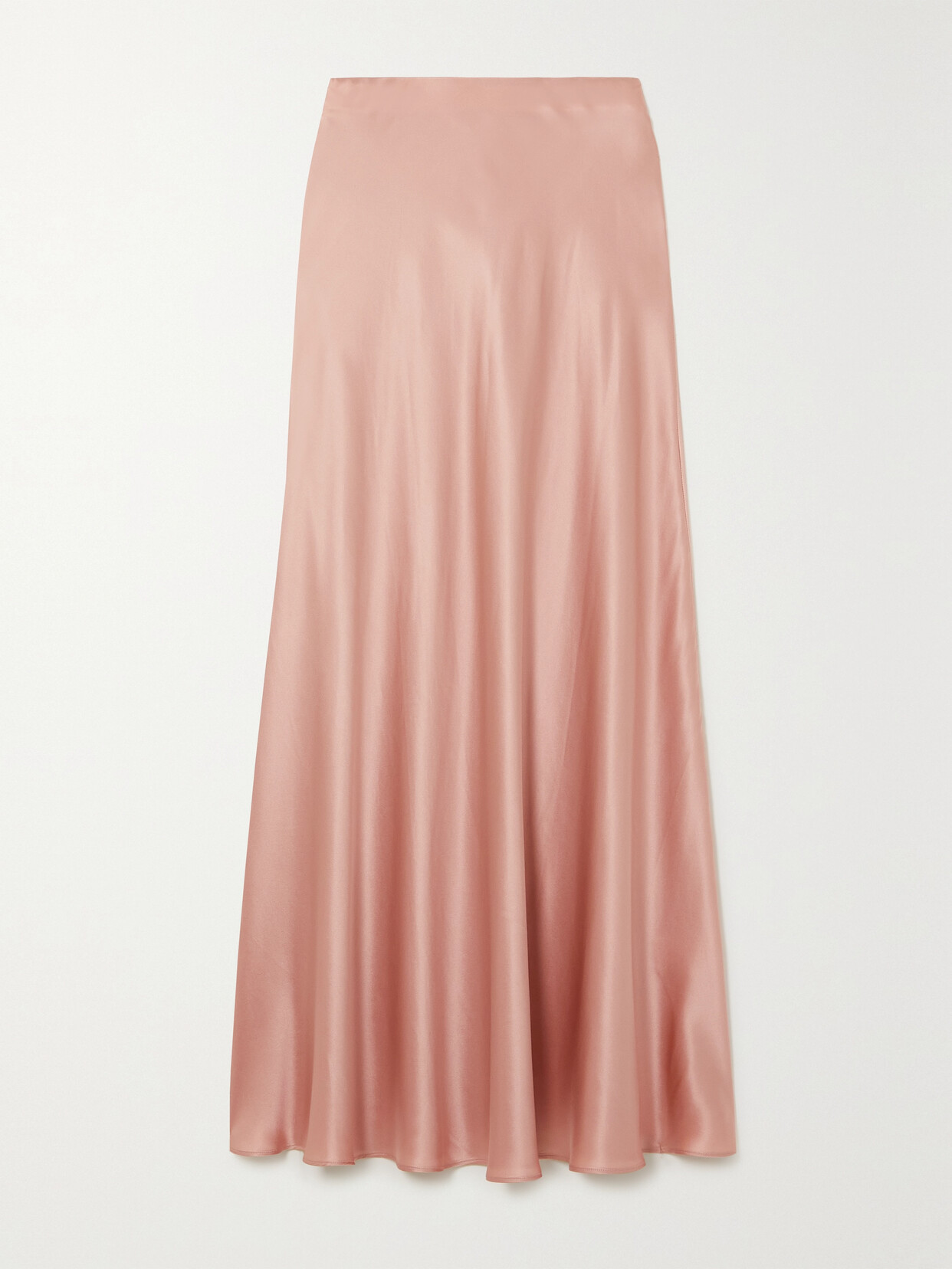 Sleeping with Jacques - Bianca Duchesse Silk-satin Midi Skirt - Pink