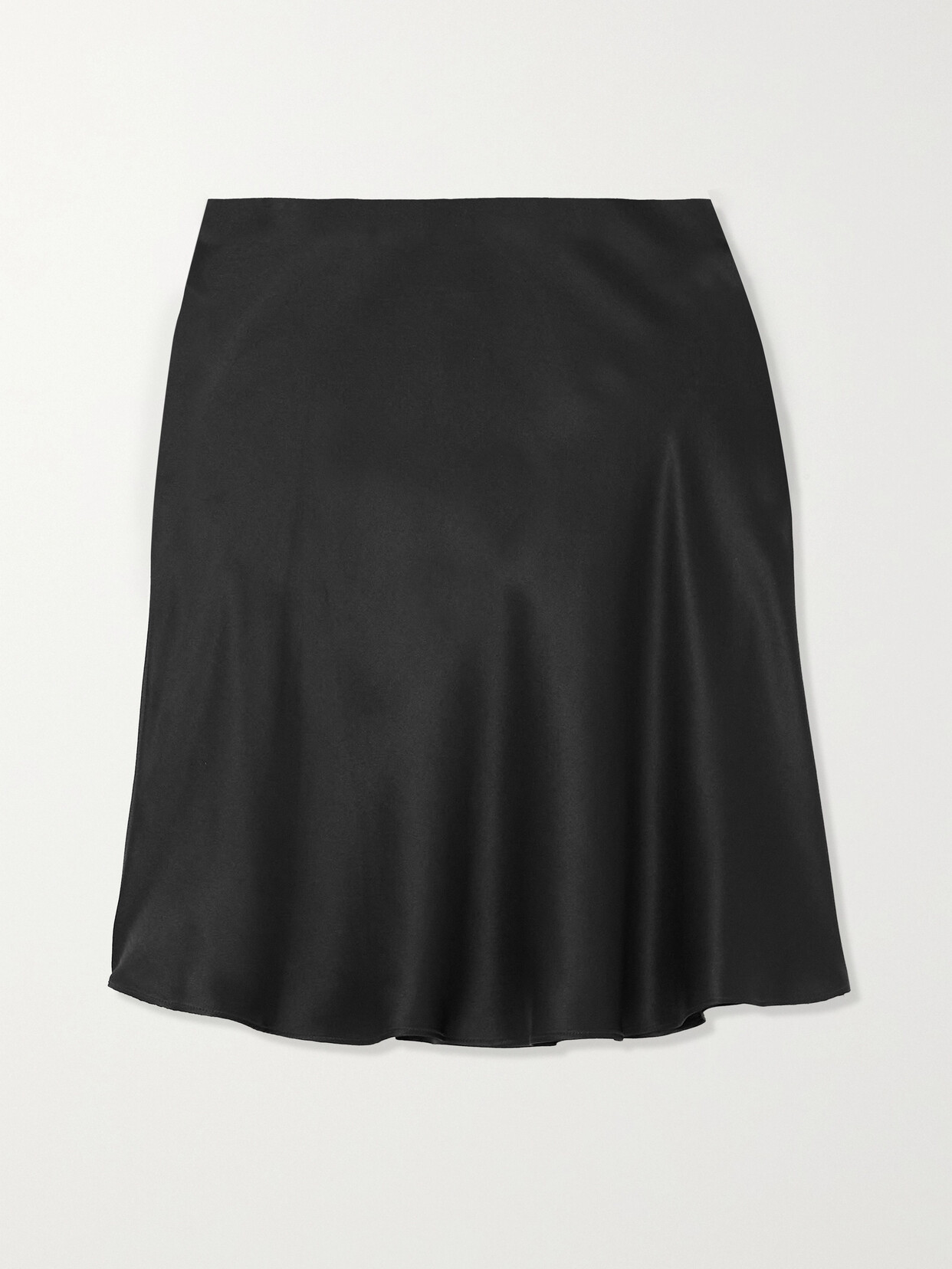 Sleeping with Jacques - Carla Silk-satin Mini Skirt - Black