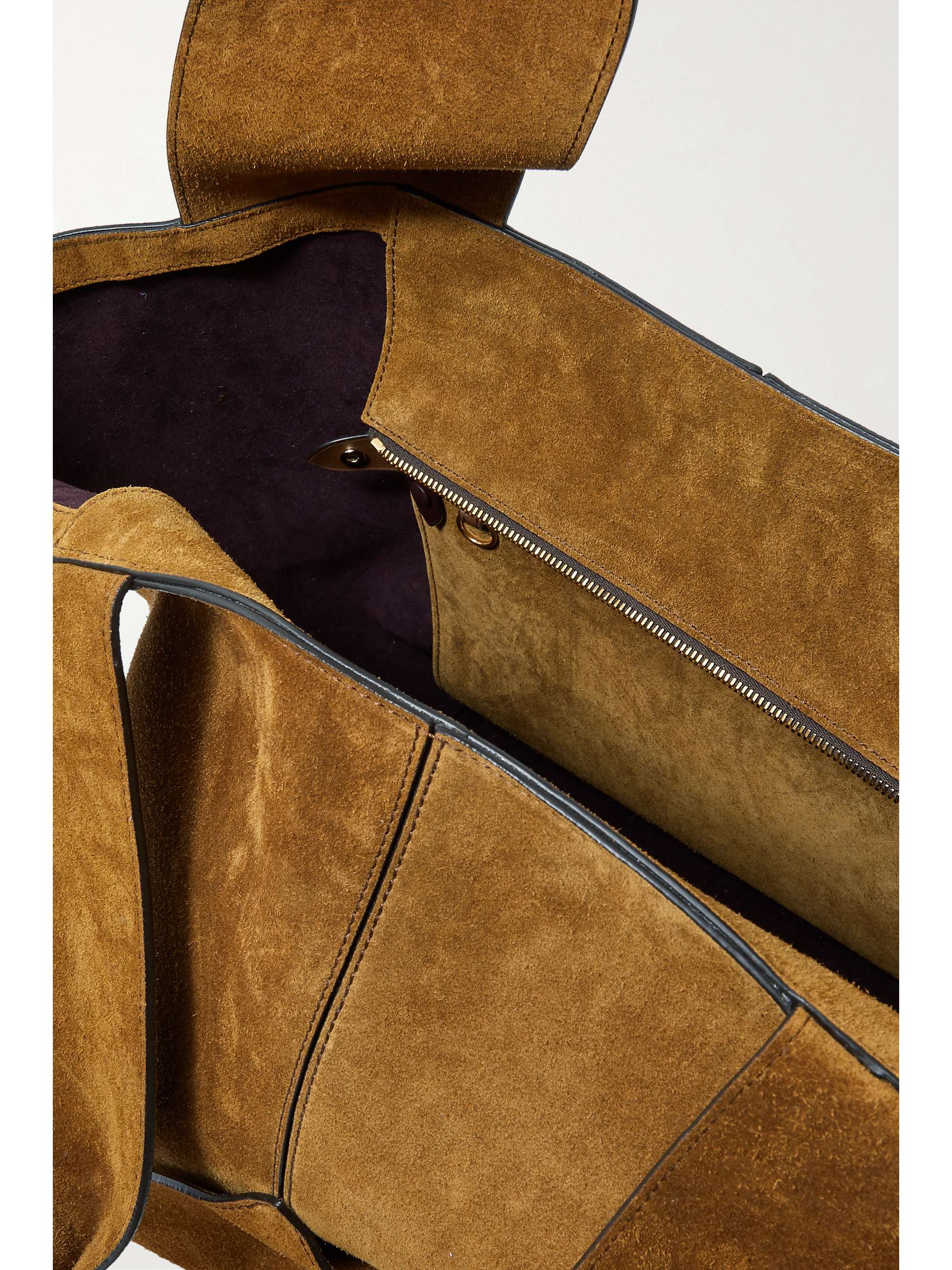 Market suede tote