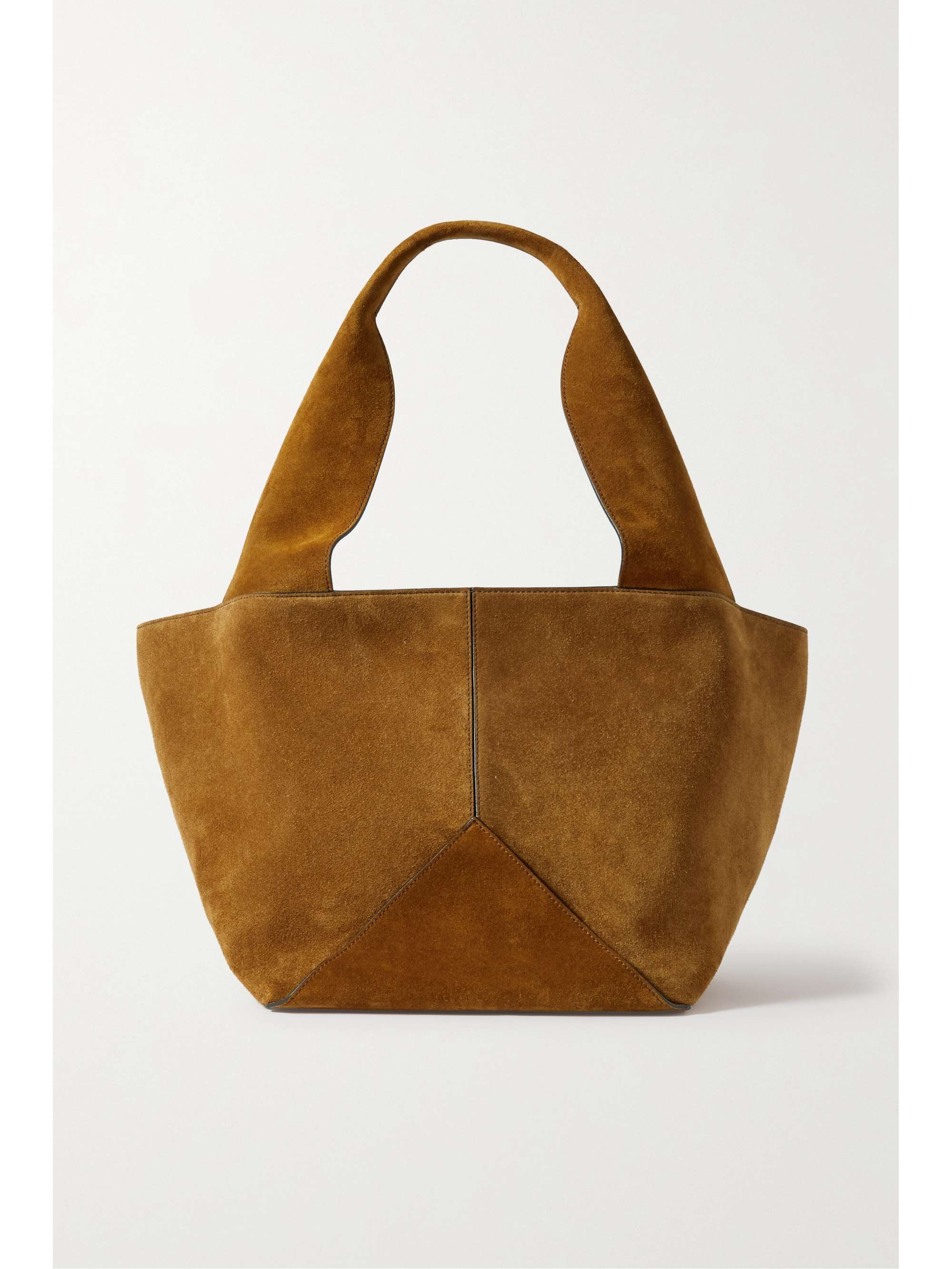 suede tote backpack