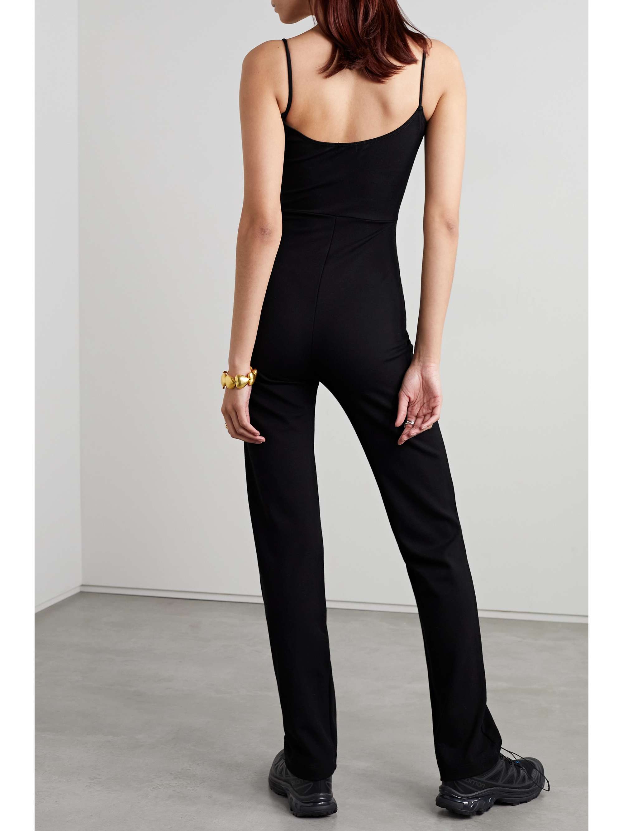LESET Rio Corset stretch-ponte jumpsuit