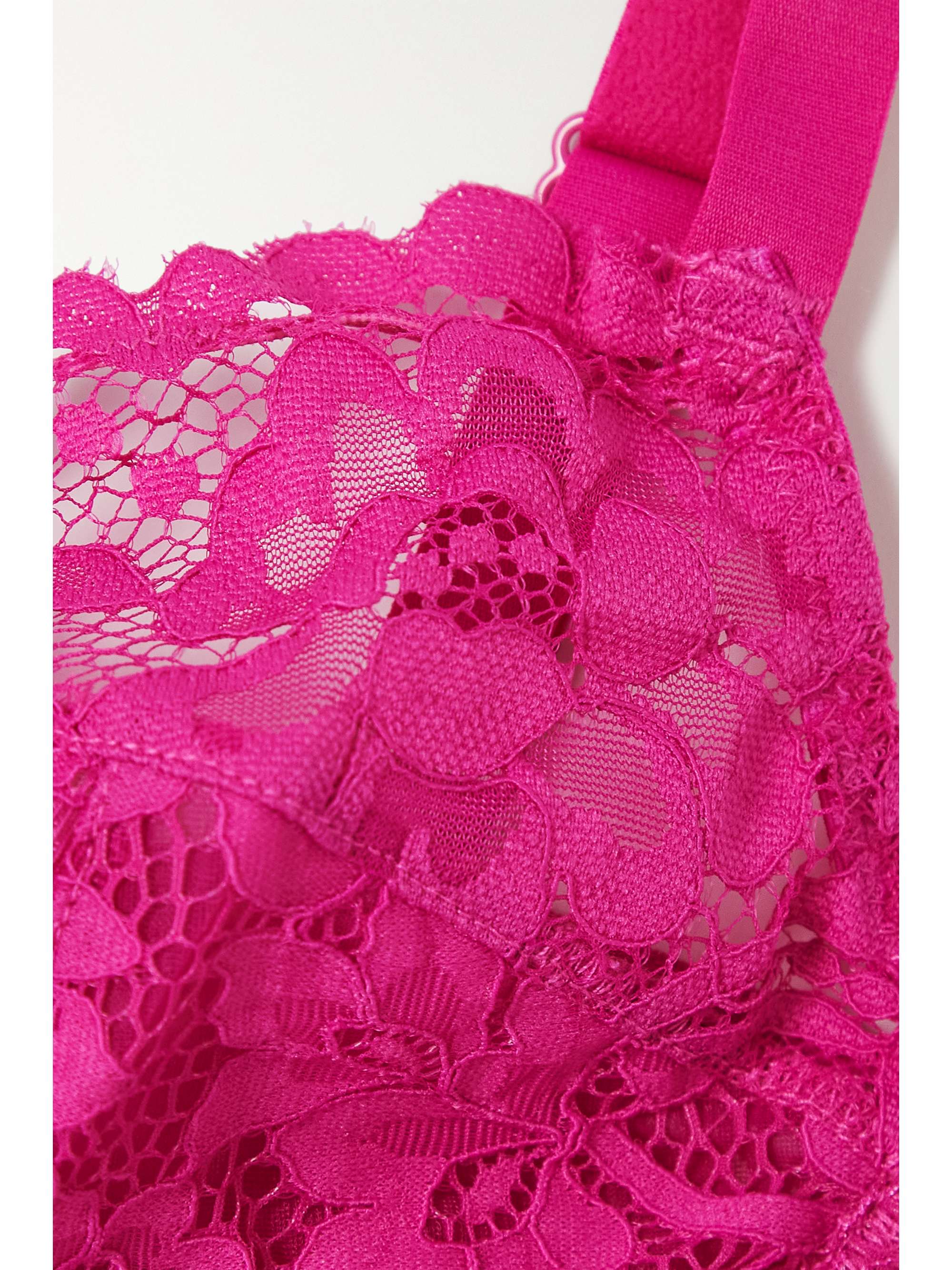 ELSE Petunia stretch-mesh and corded lace underwired bra