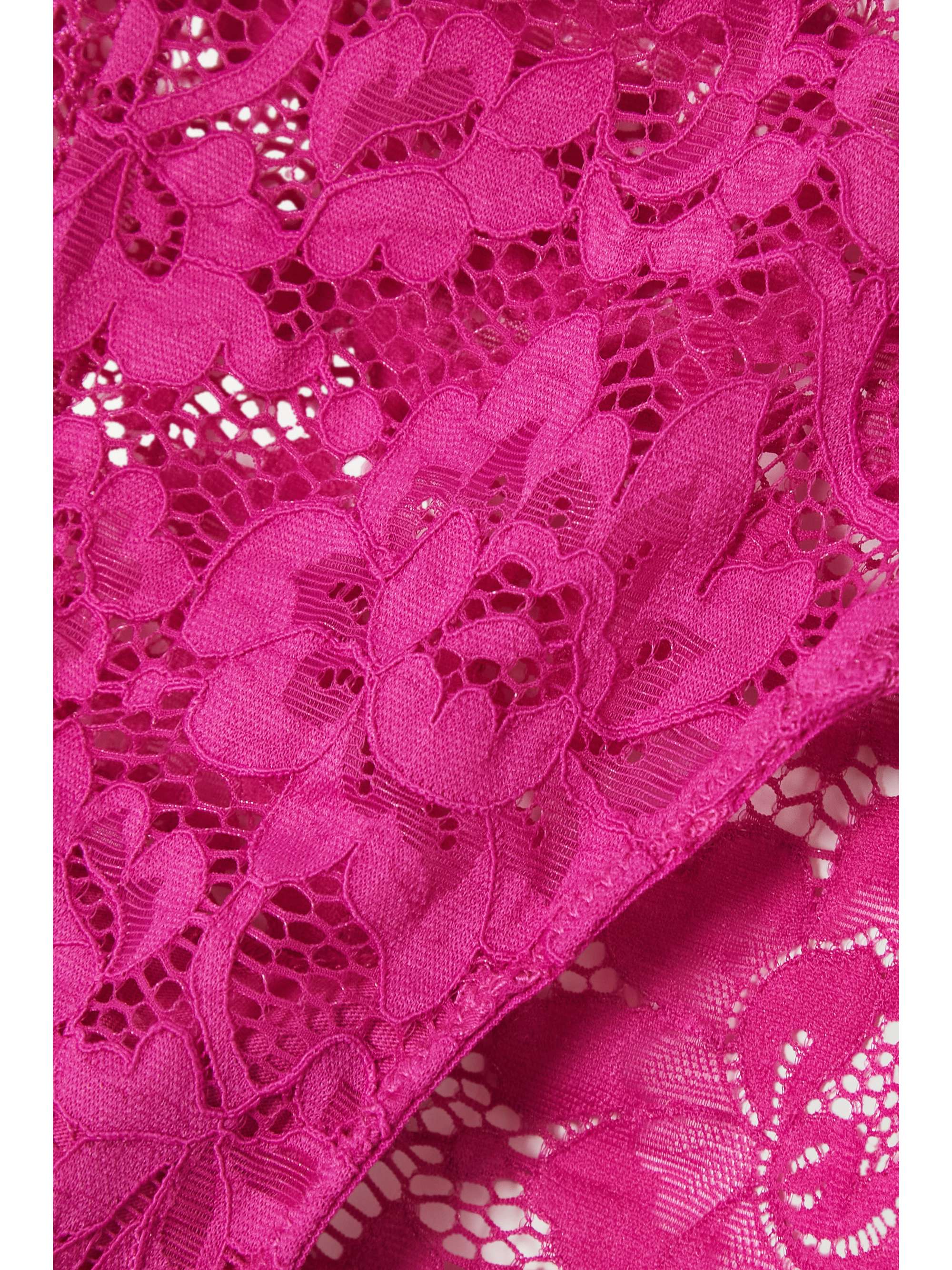 ELSE Petunia stretch-mesh and corded lace briefs
