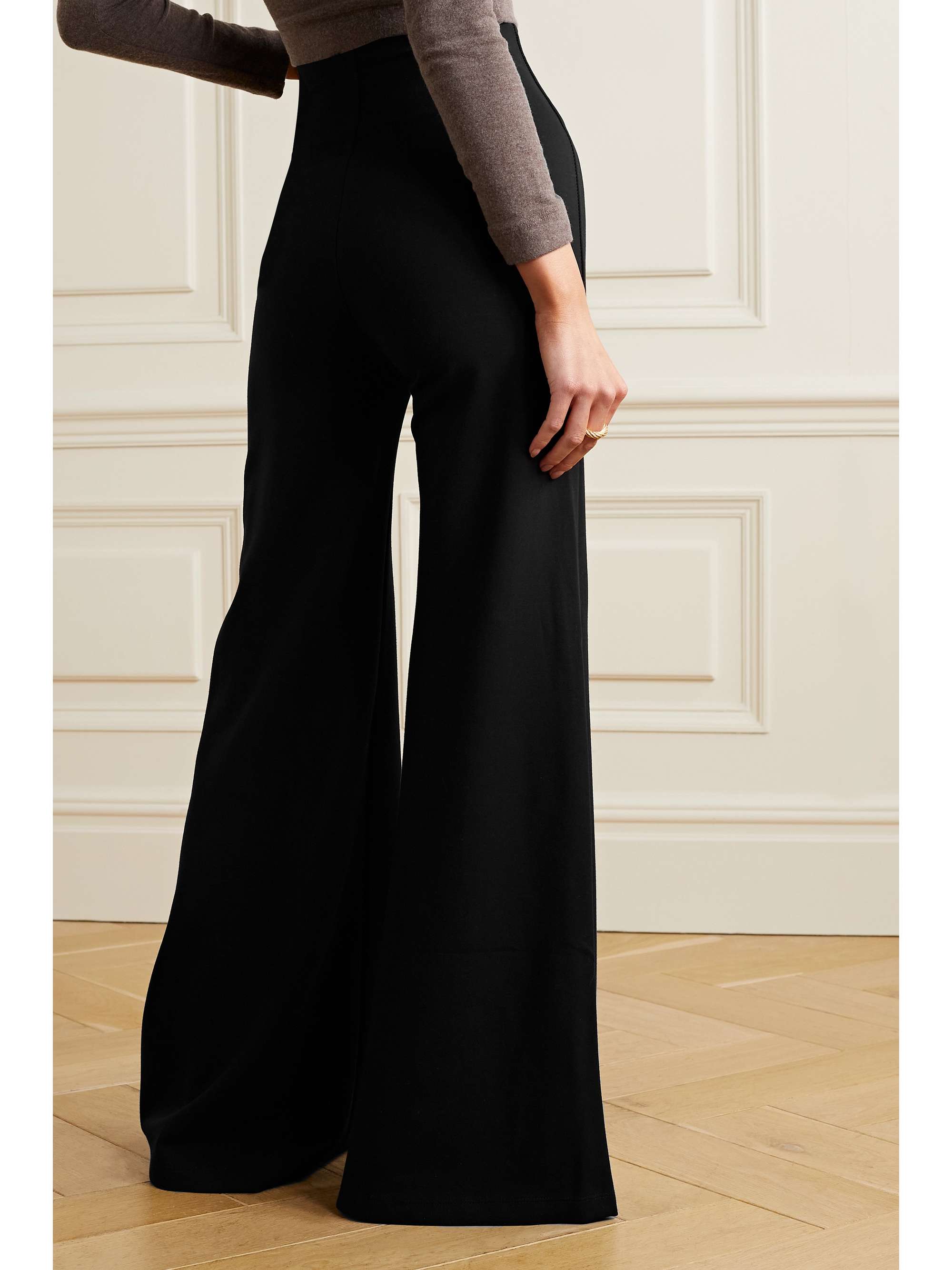 LESET Rio II stretch-ponte wide-leg pants