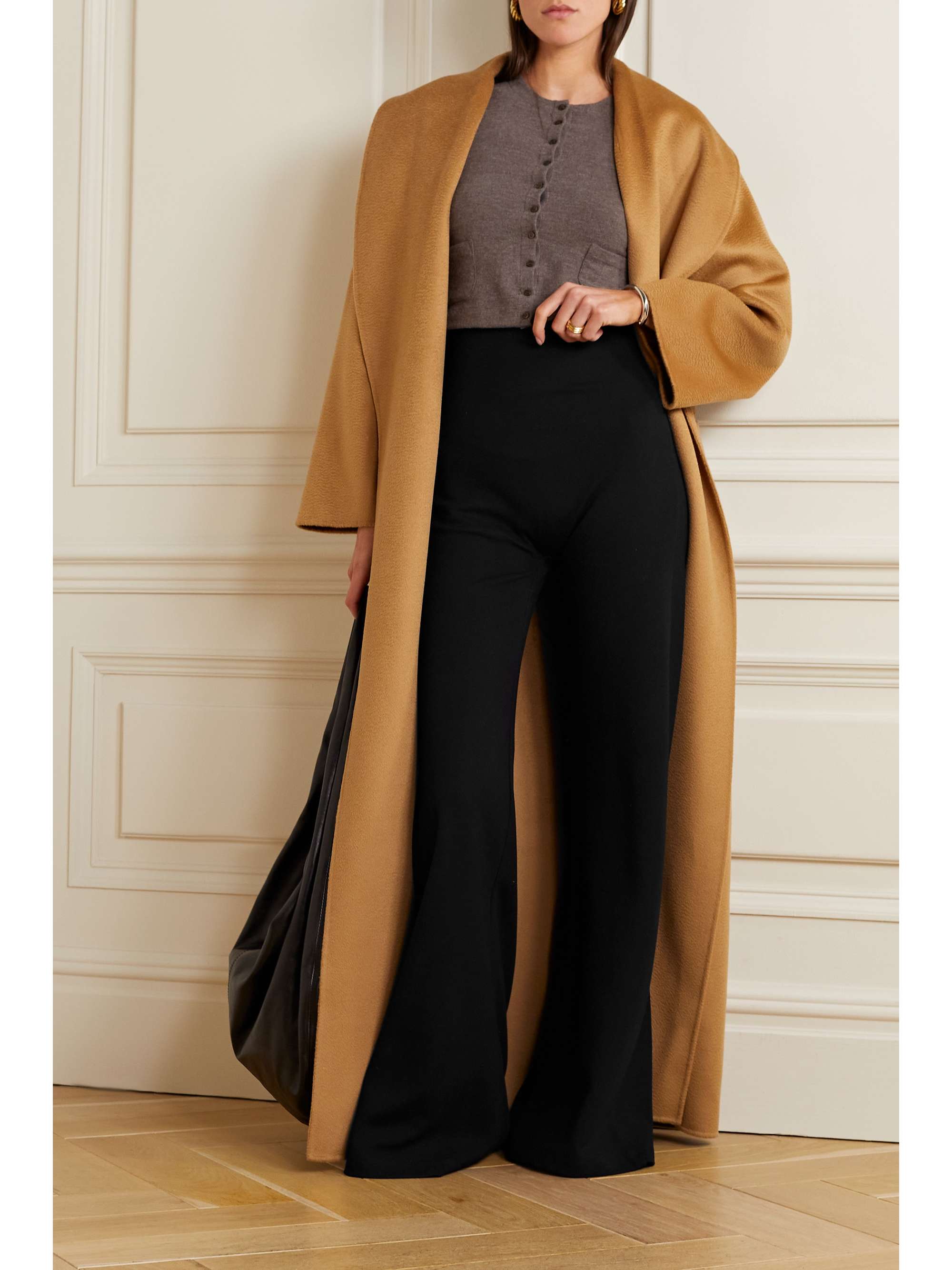 LESET Rio II stretch-ponte wide-leg pants