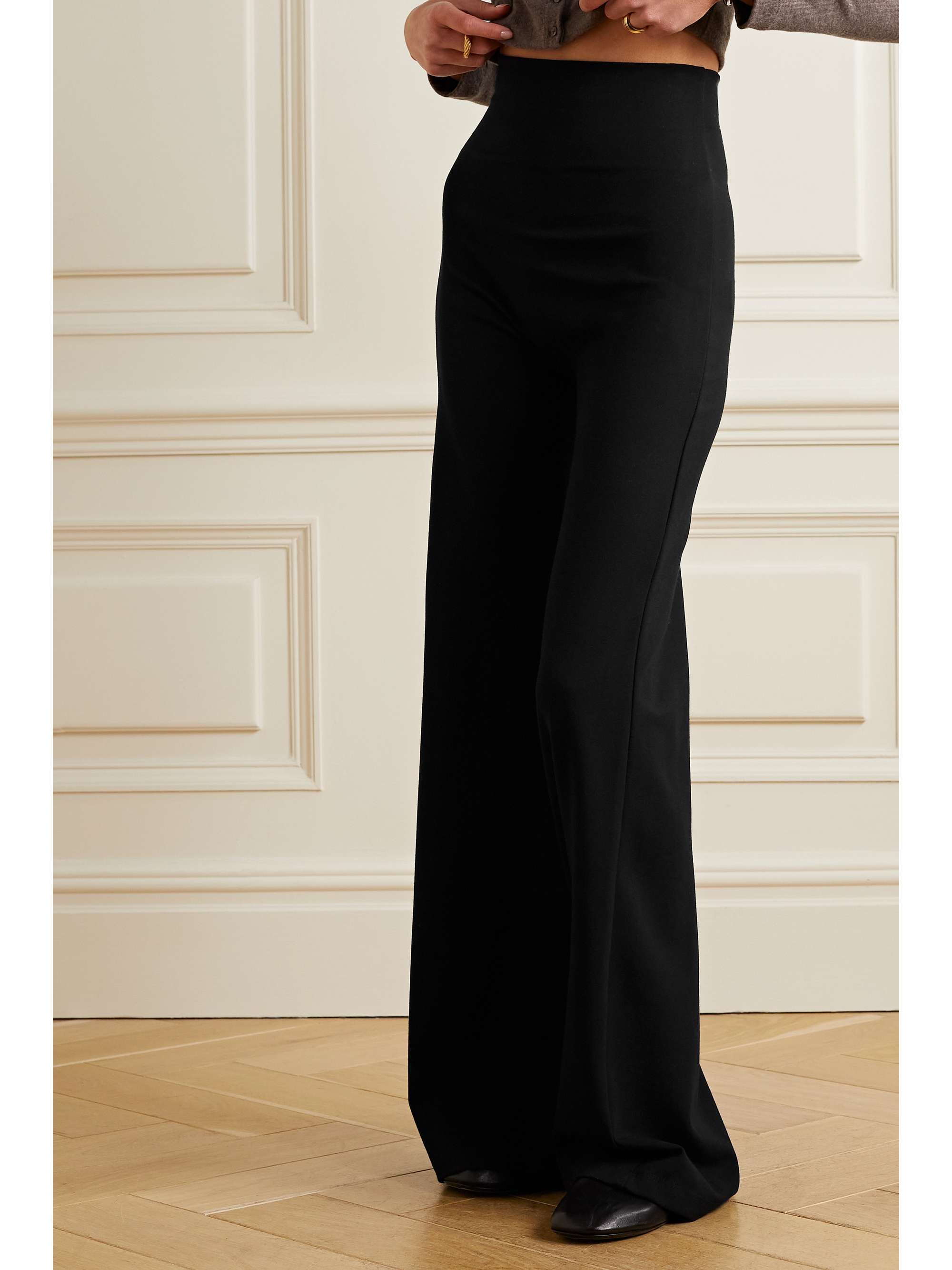 LESET Rio II stretch-ponte wide-leg pants