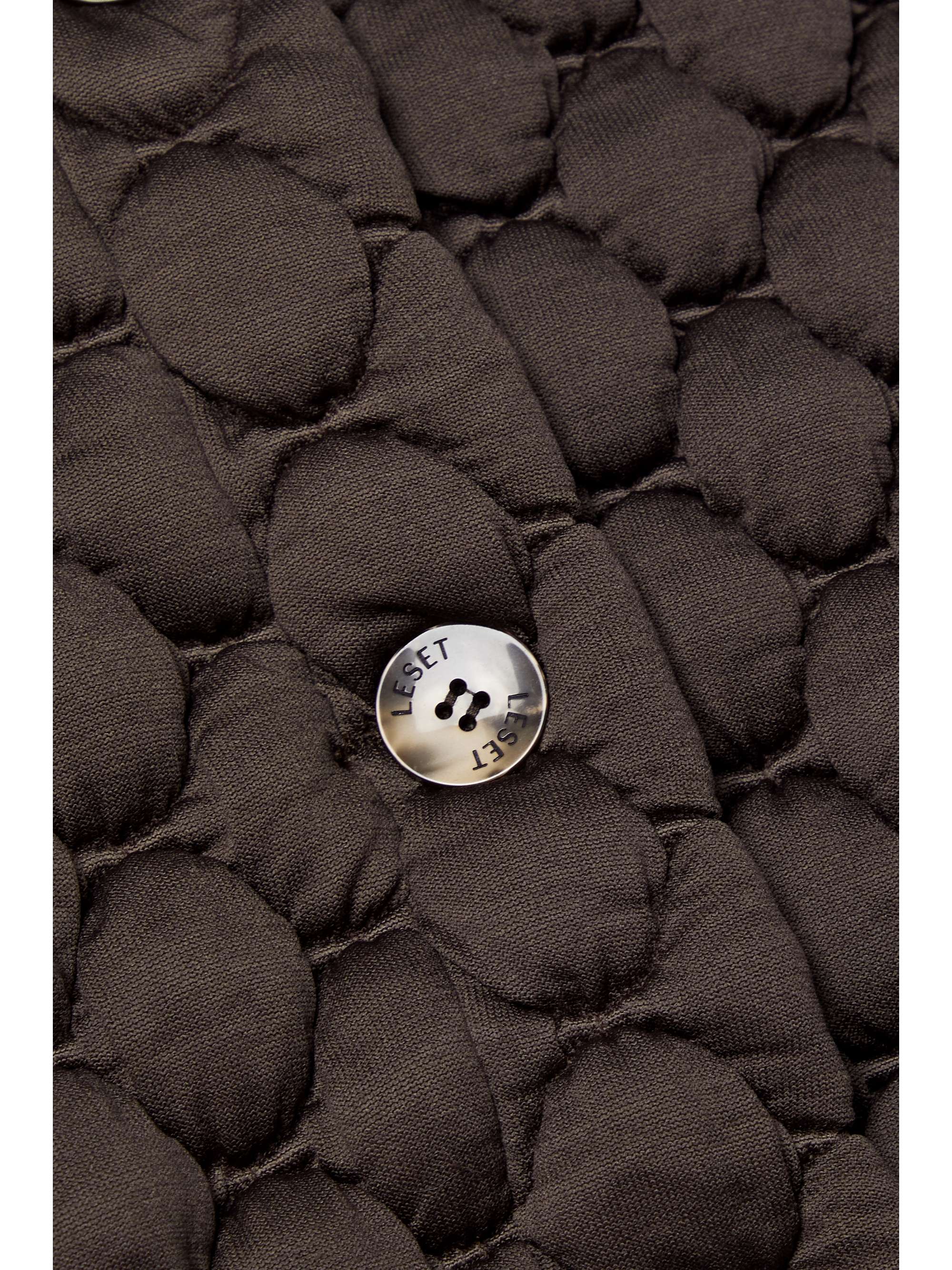 LESET Jack quilted jersey bomber jacket