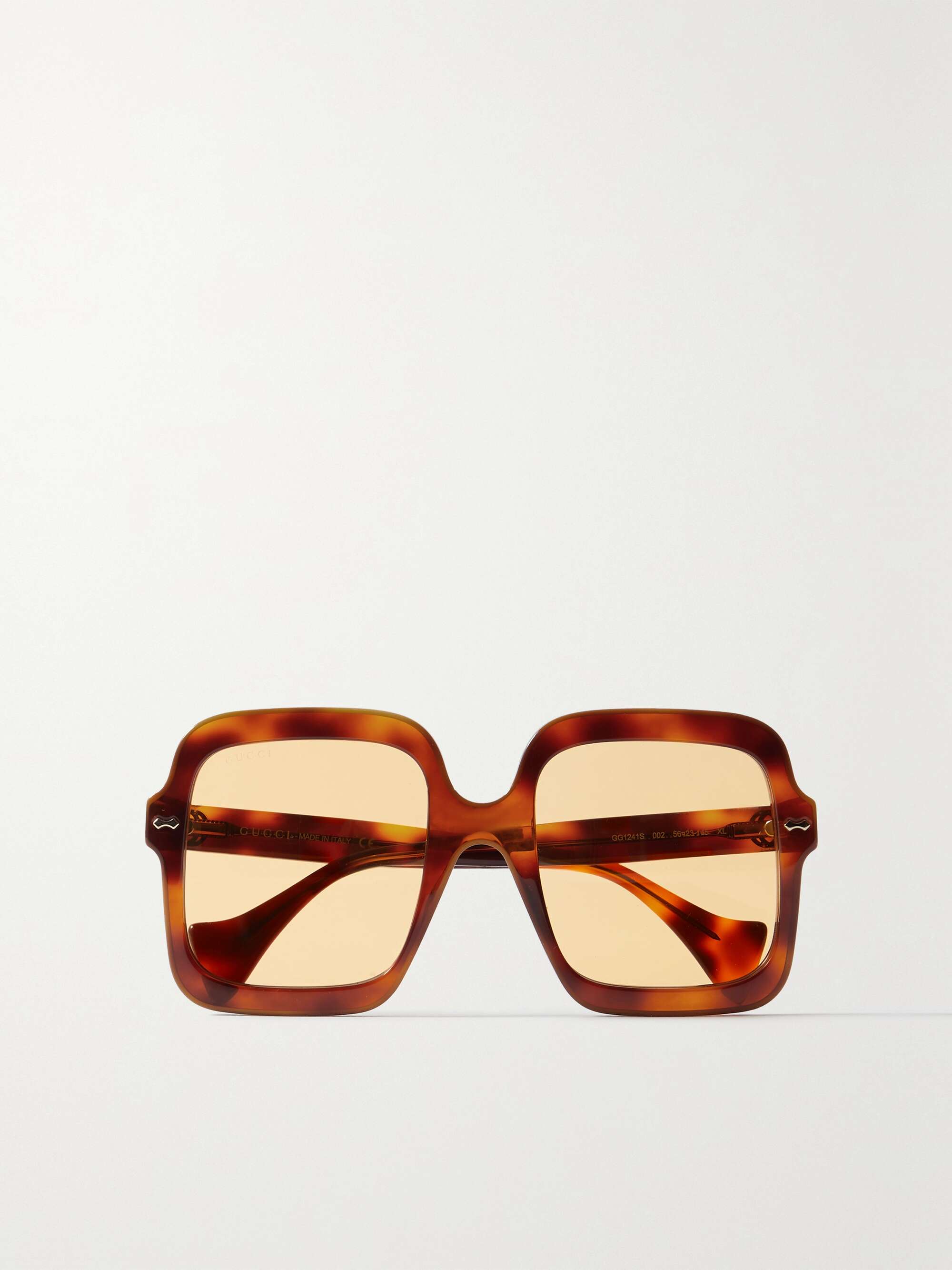 GUCCI EYEWEAR GG oversized squareframe tortoiseshell acetate