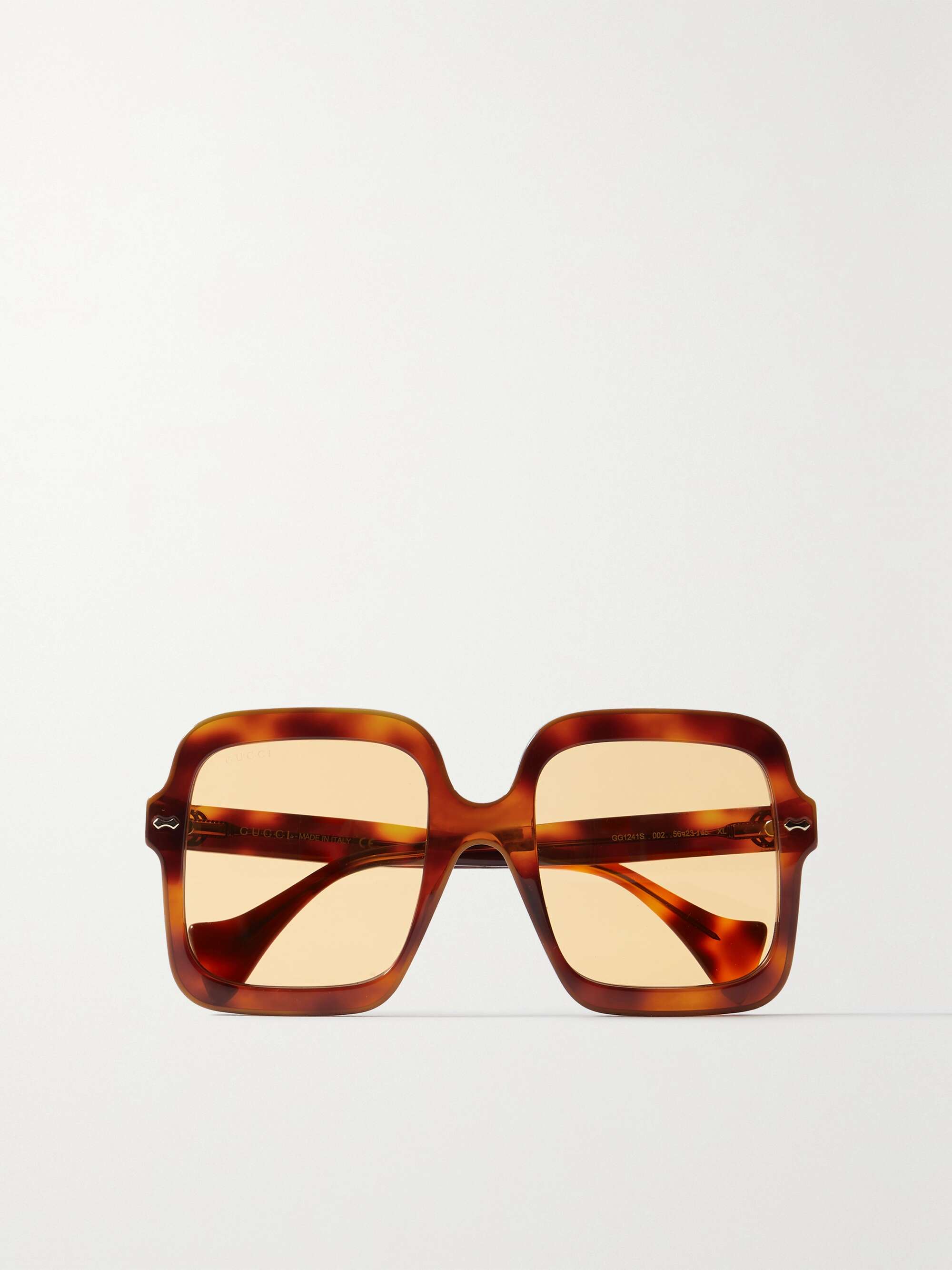 Introducir 73+ imagen gucci oversized rectangular acetate sunglasses ...