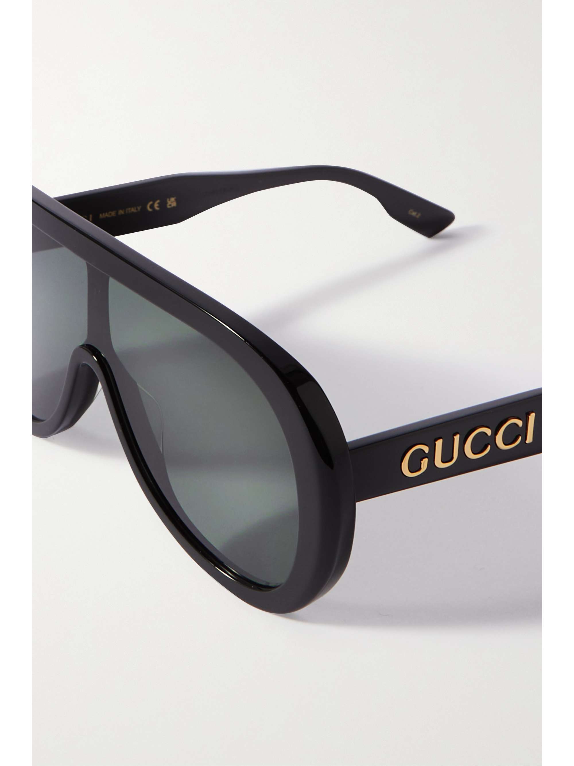 GUCCI EYEWEAR Oversized D-frame acetate sunglasses