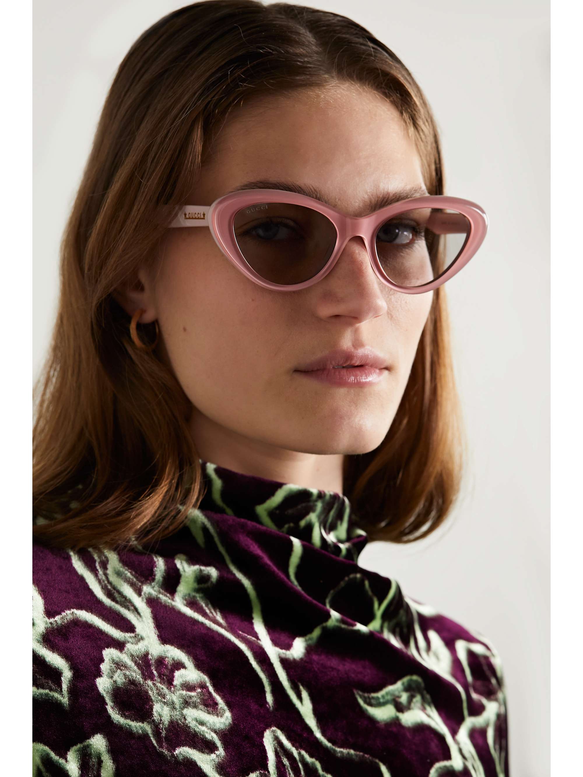 GUCCI EYEWEAR GG Symbols cat-eye acetate sunglasses | NET-A-PORTER