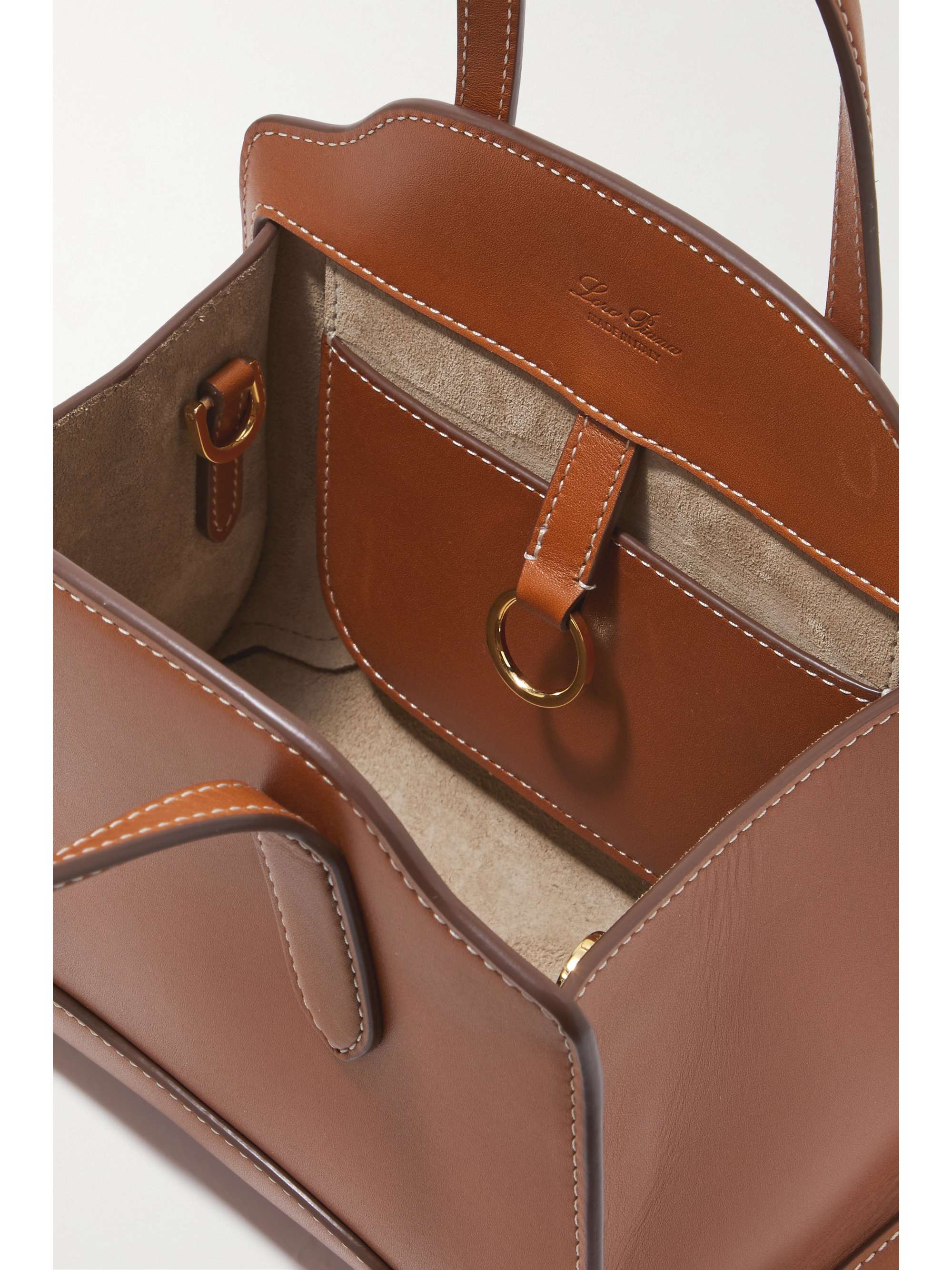 LORO PIANA Sesia micro leather tote