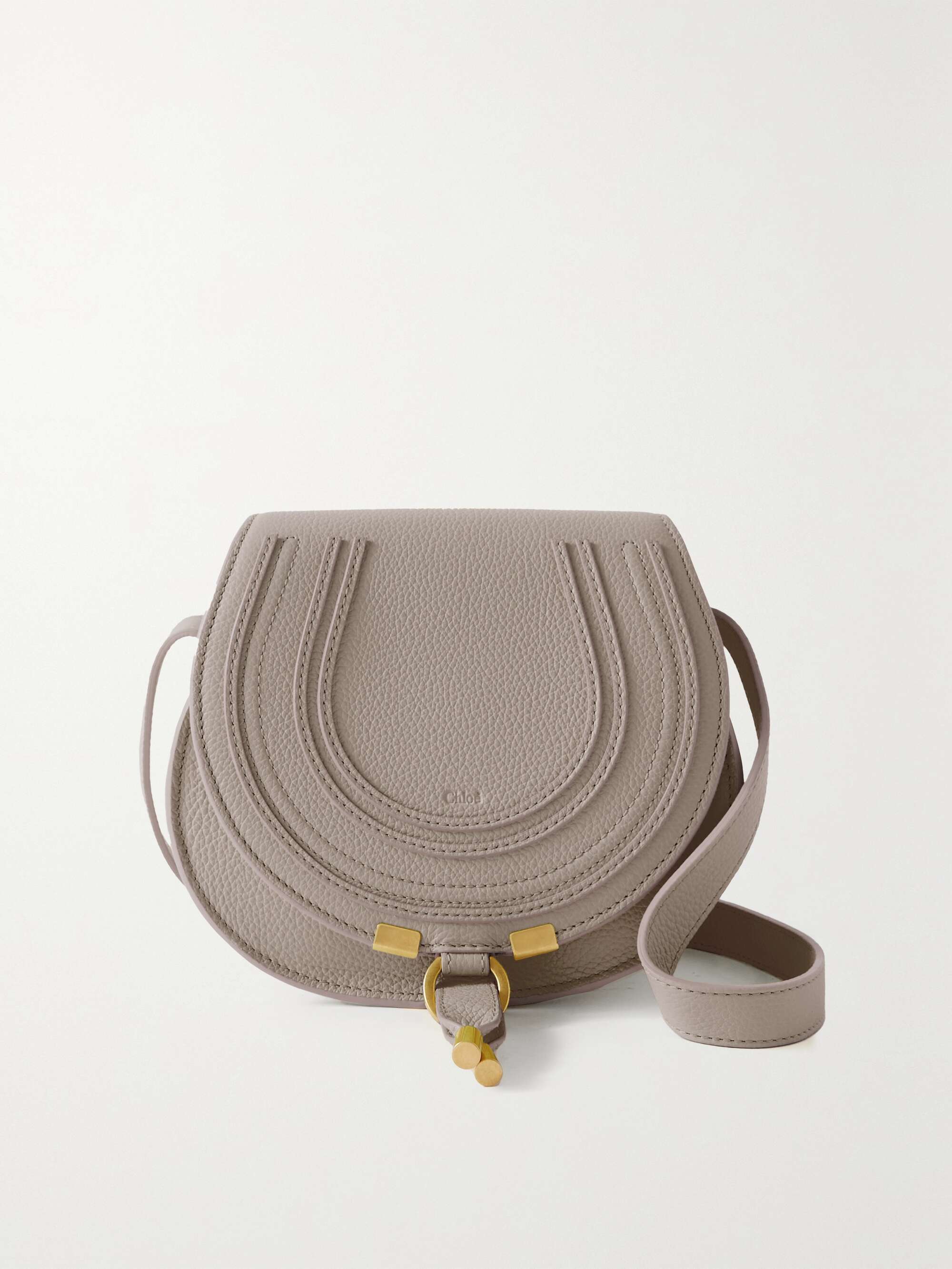 CHLOÉ Marcie mini textured-leather shoulder bag | NET-A-PORTER