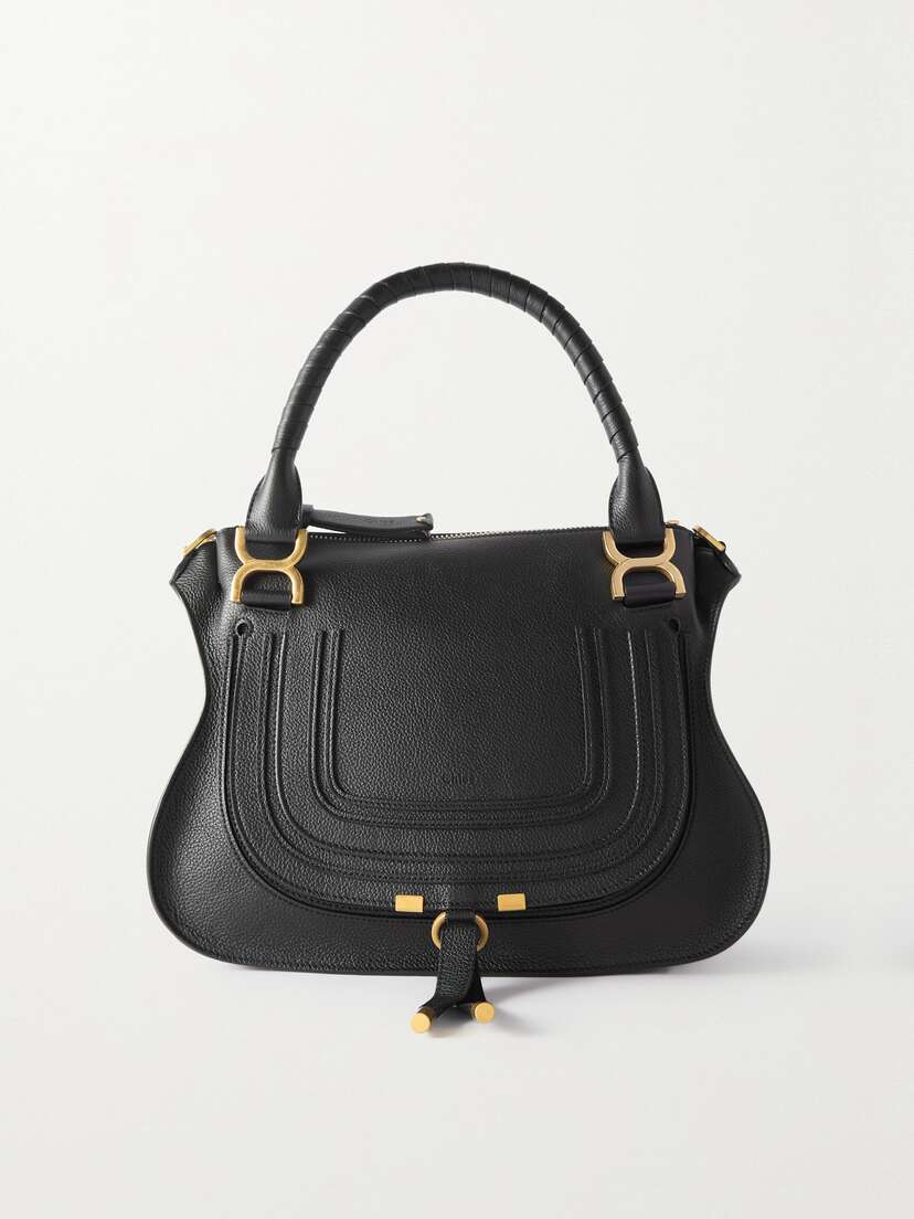 Chloé Marcie Medium Textured-leather Shoulder Bag