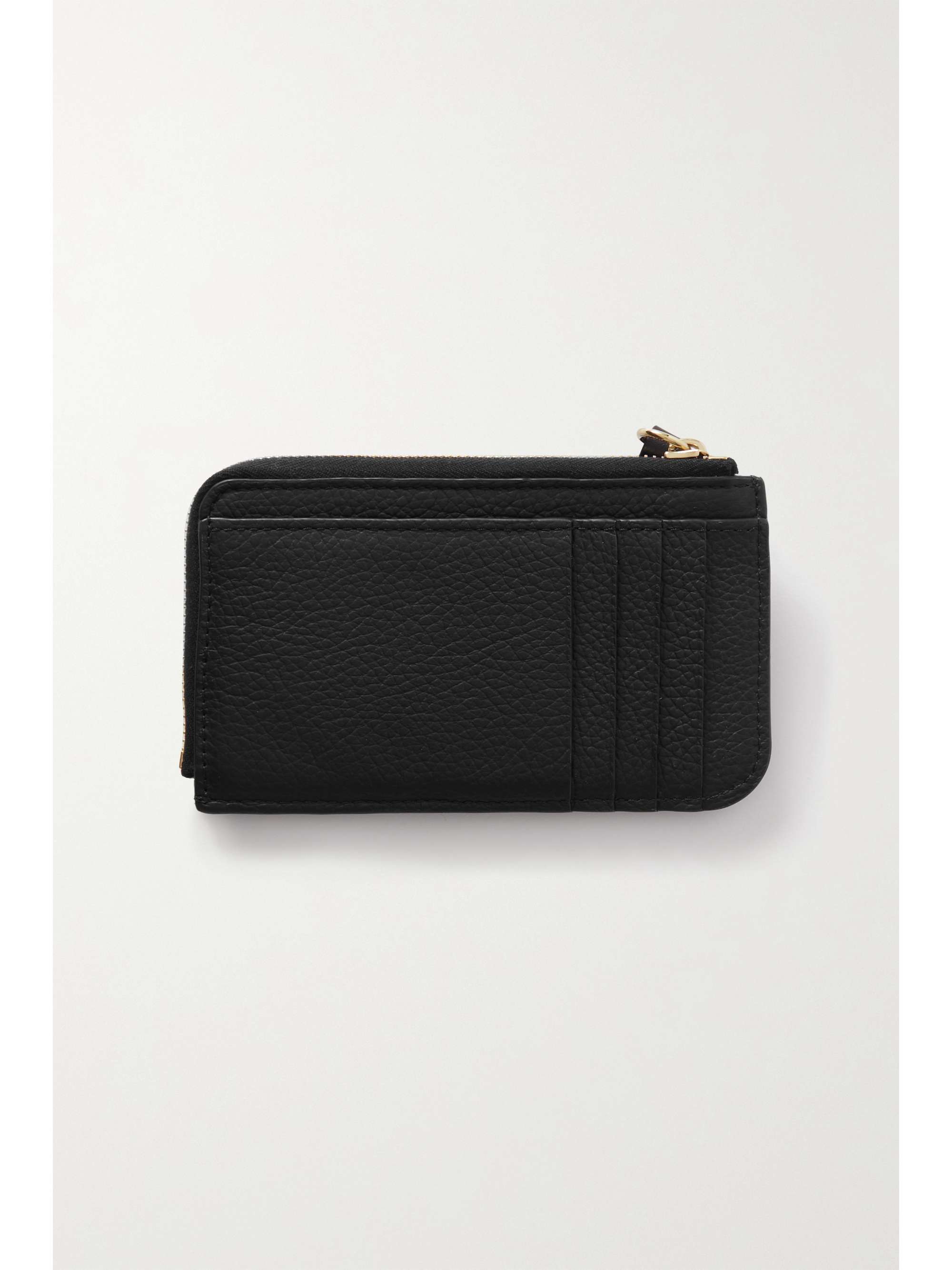 CHLOÉ + NET SUSTAIN Alphabet textured-leather wallet