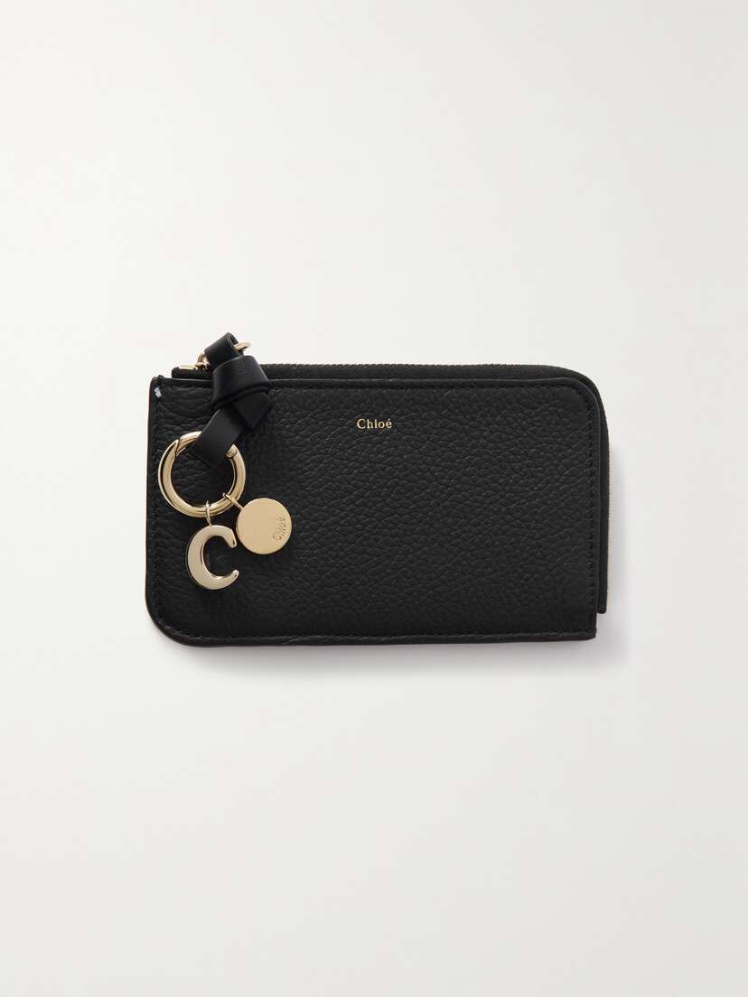 Chloé + Net Sustain Alphabet Textured-leather Wallet