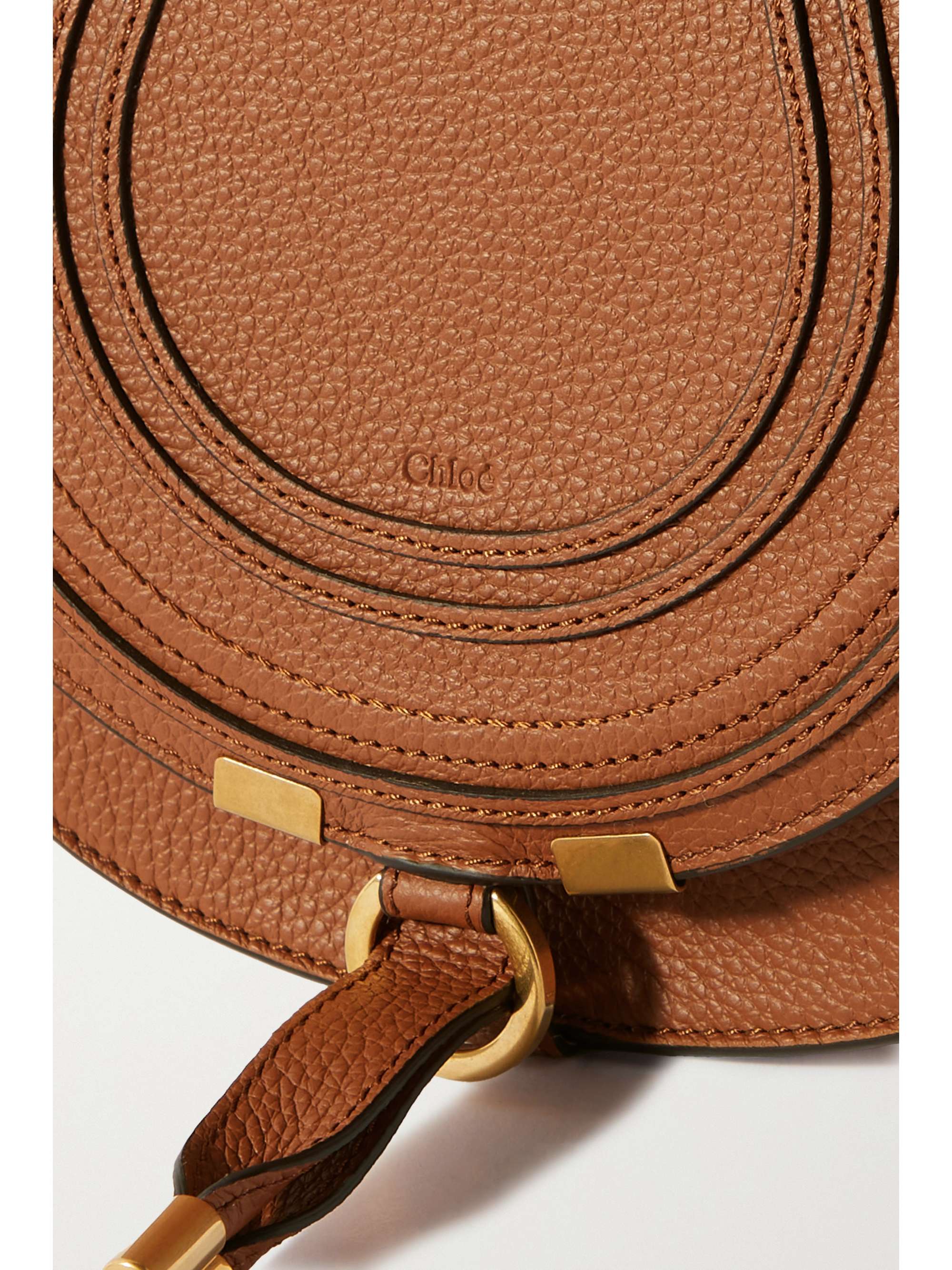 CHLOÉ Sac porté épaule en cuir texturé Marcie Mini