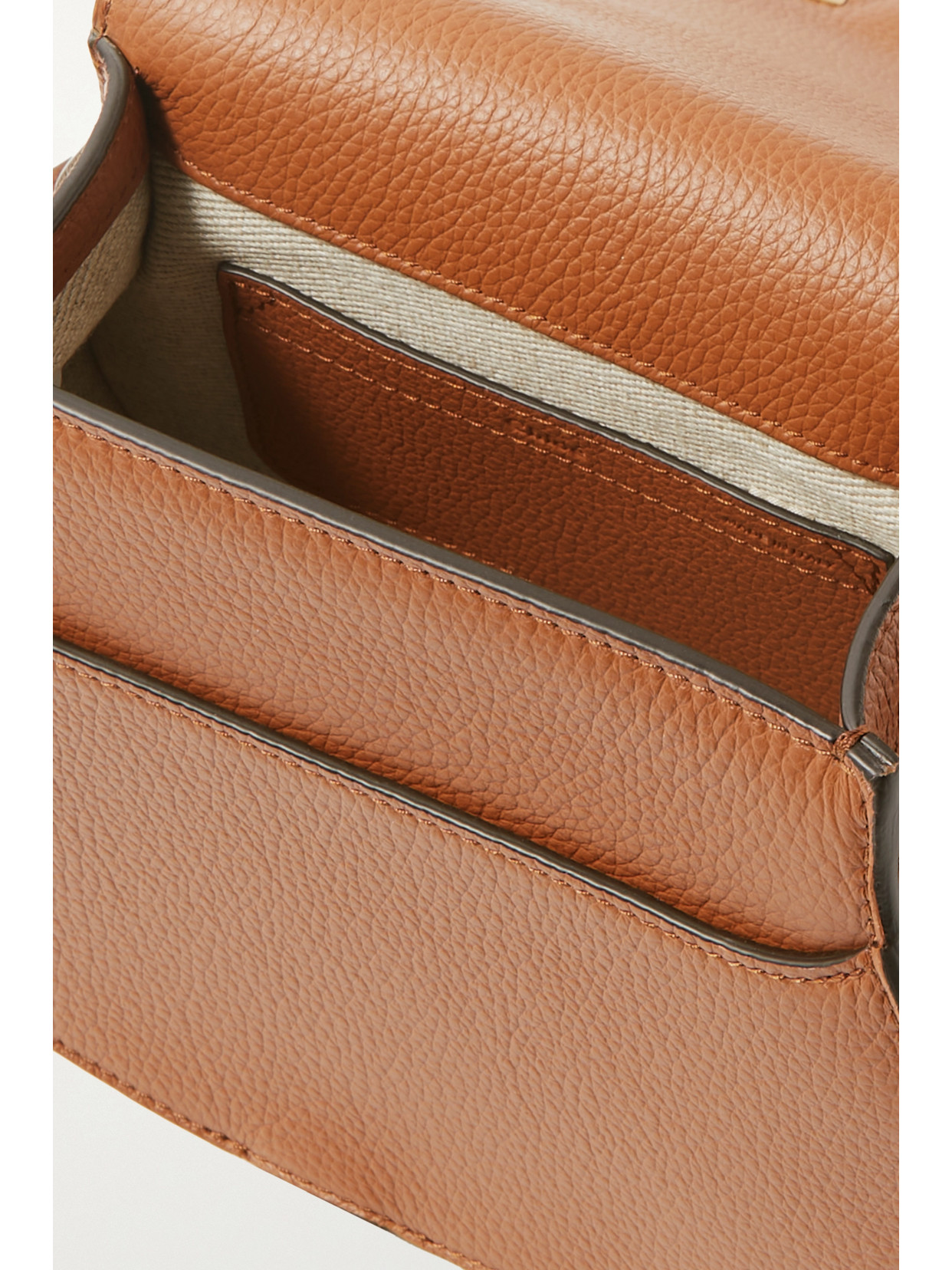 Chloé - Marcie Mini Textured-Leather Shoulder Bag