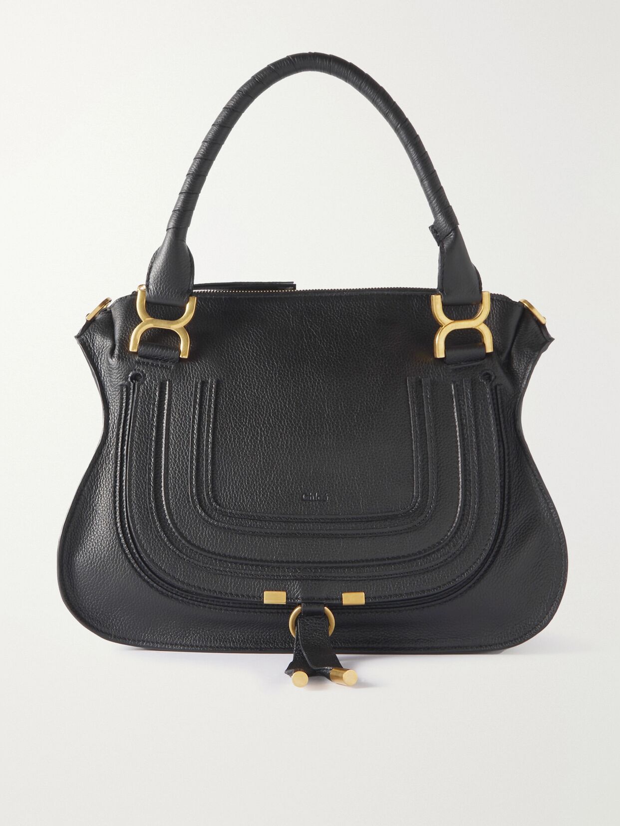 + NET SUSTAIN Marcie medium textured-leather tote