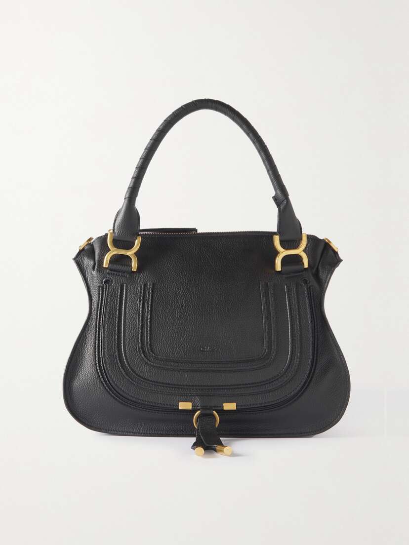 Chloé + Net Sustain Marcie Medium Textured-leather Tote