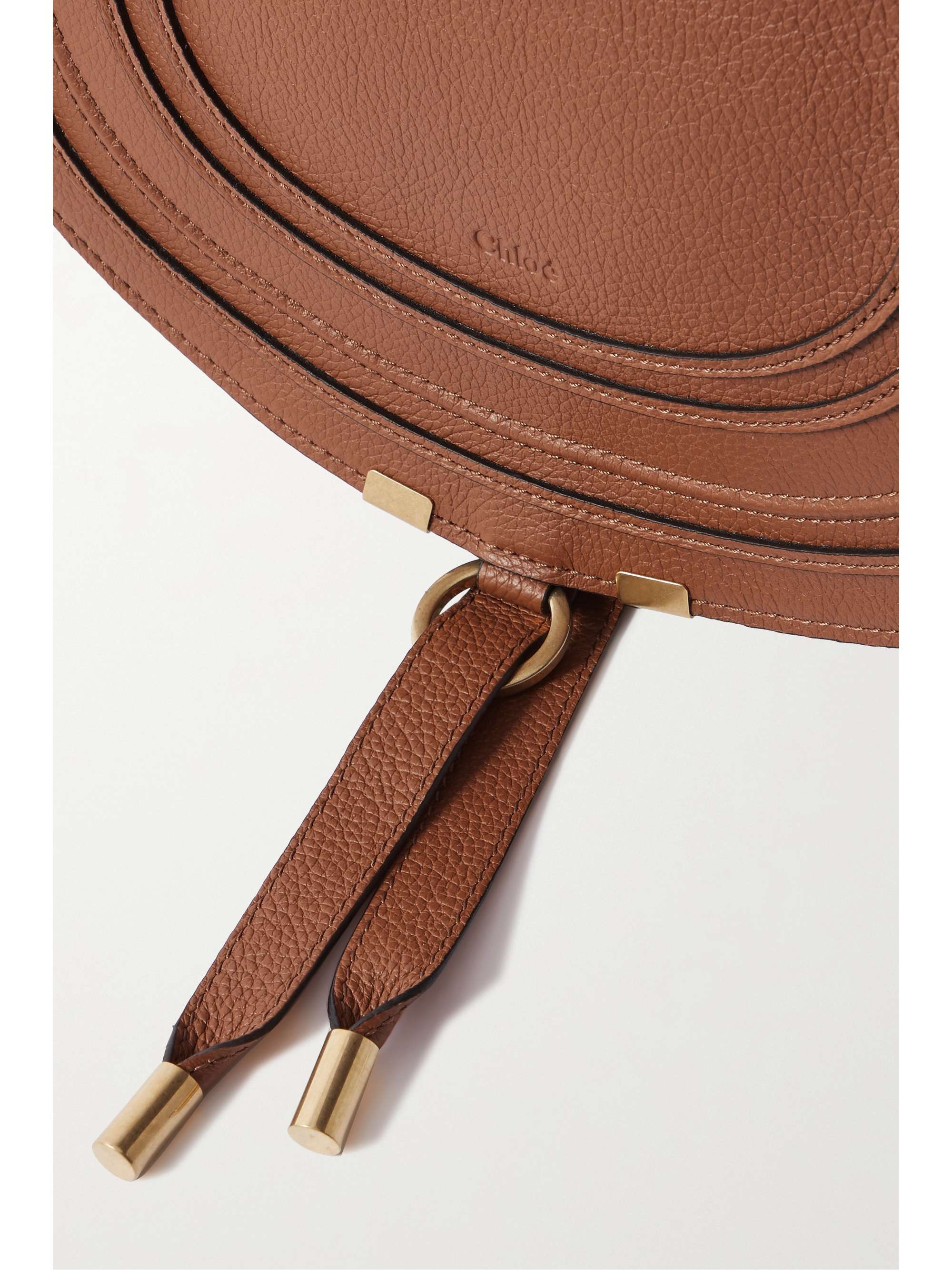 CHLOÉ Marcie medium textured-leather shoulder bag