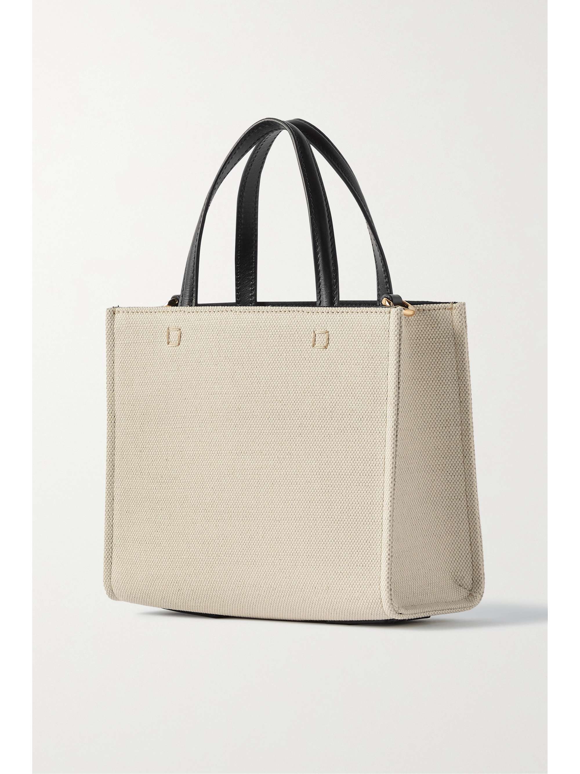 GIVENCHY G-Tote mini leather-trimmed printed coated-canvas tote