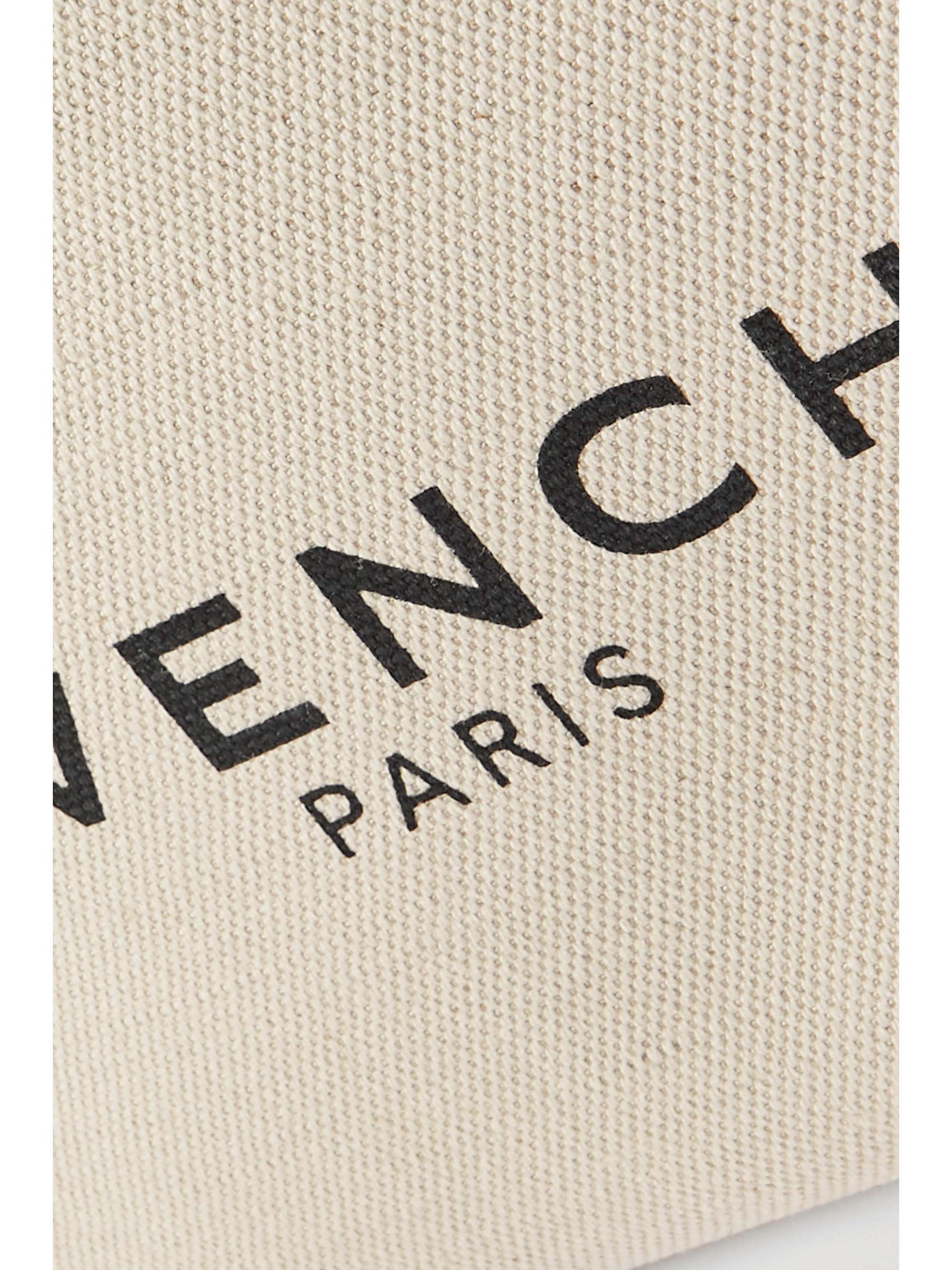 GIVENCHY G-Tote mini leather-trimmed printed coated-canvas tote