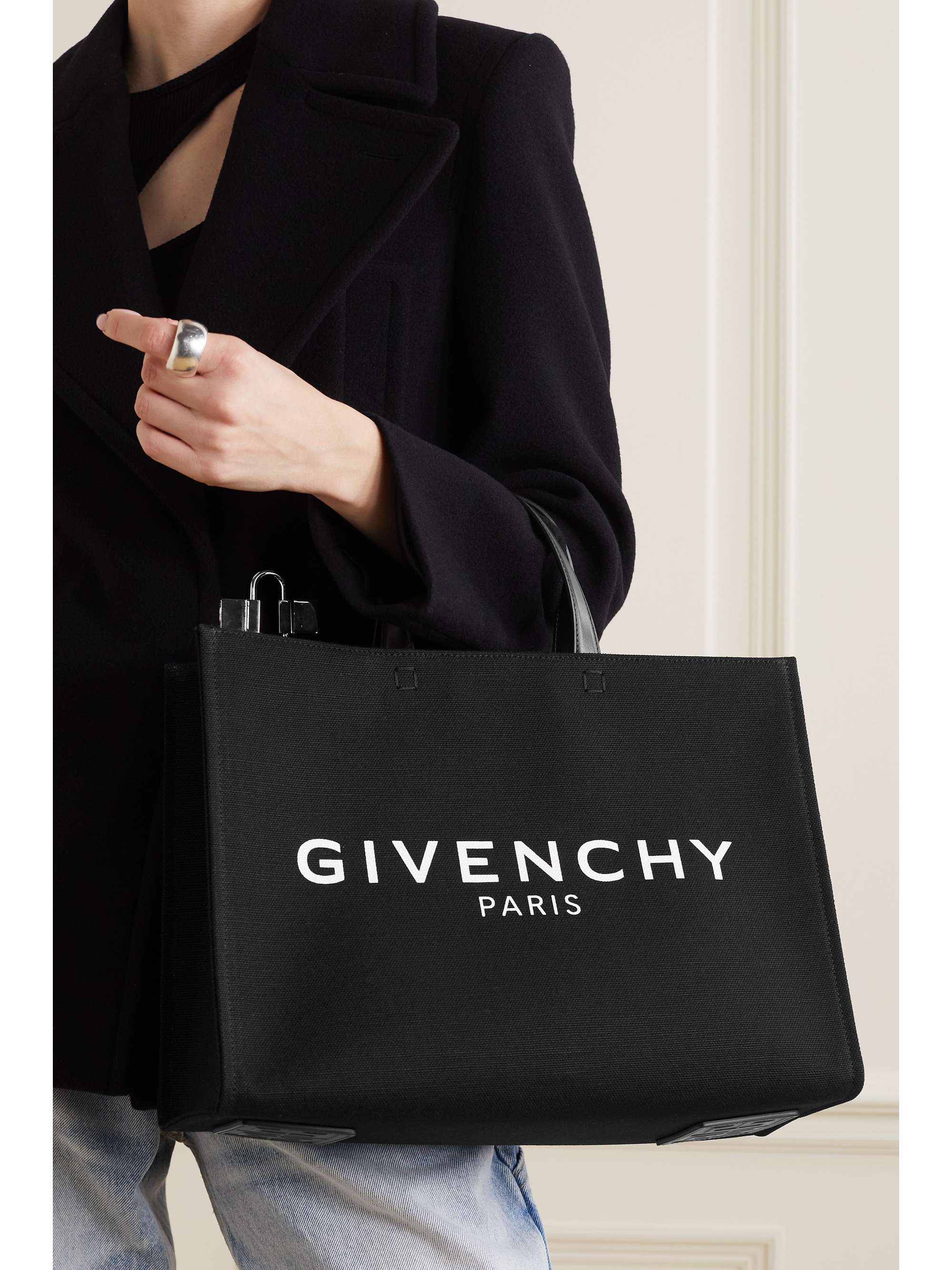 GIVENCHY キャンバス G トートバッグ ミディアム　ブラック