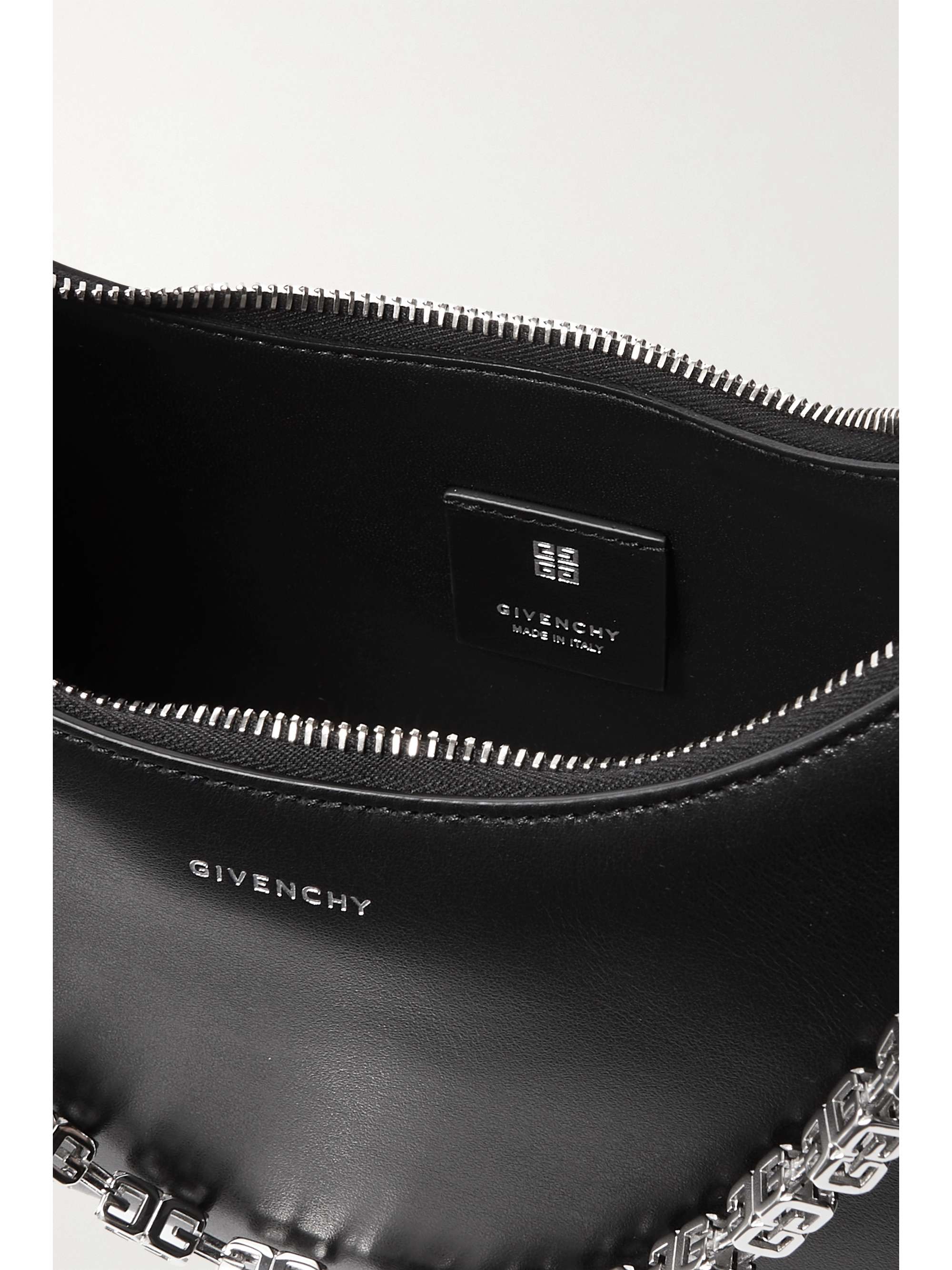 Shop Givenchy Mini Moon Cutout Leather Hobo Bag