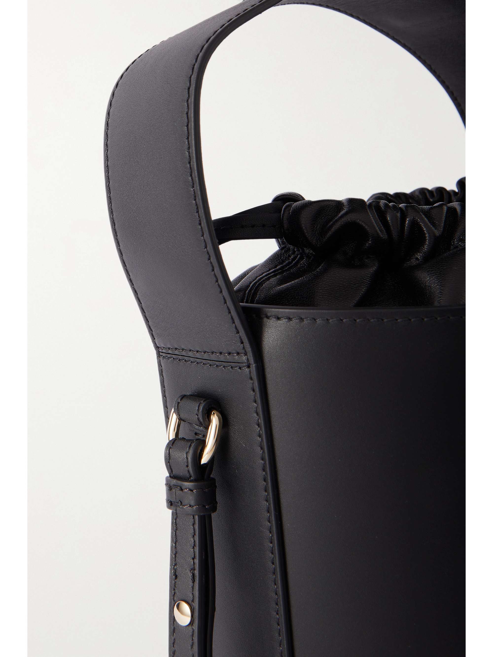 CHLOÉ + NET SUSTAIN Sense embroidered leather bucket bag