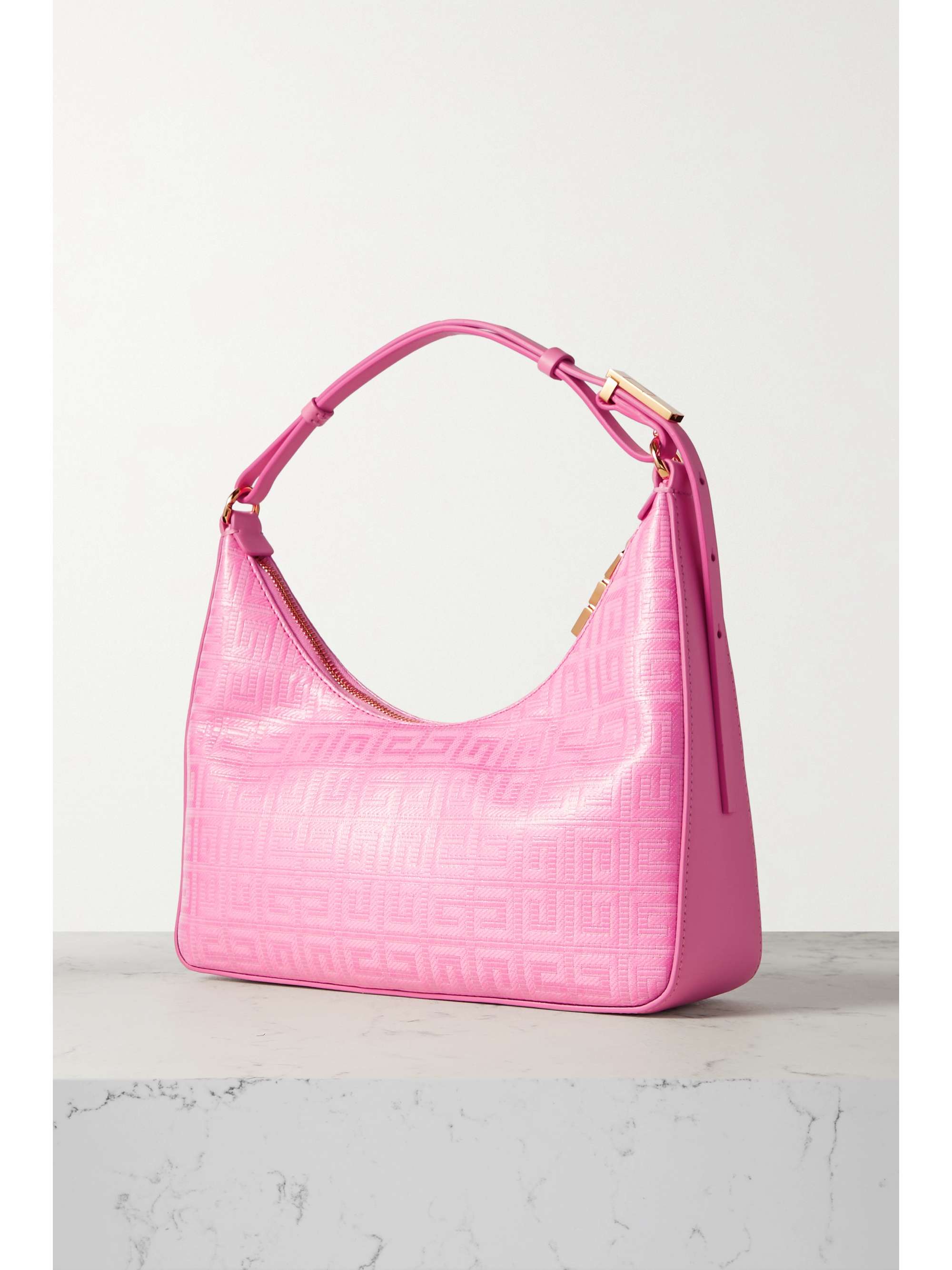GIVENCHY Sac porté épaule en toile enduite imprimée à finitions en cuir Moon Cut Out Small