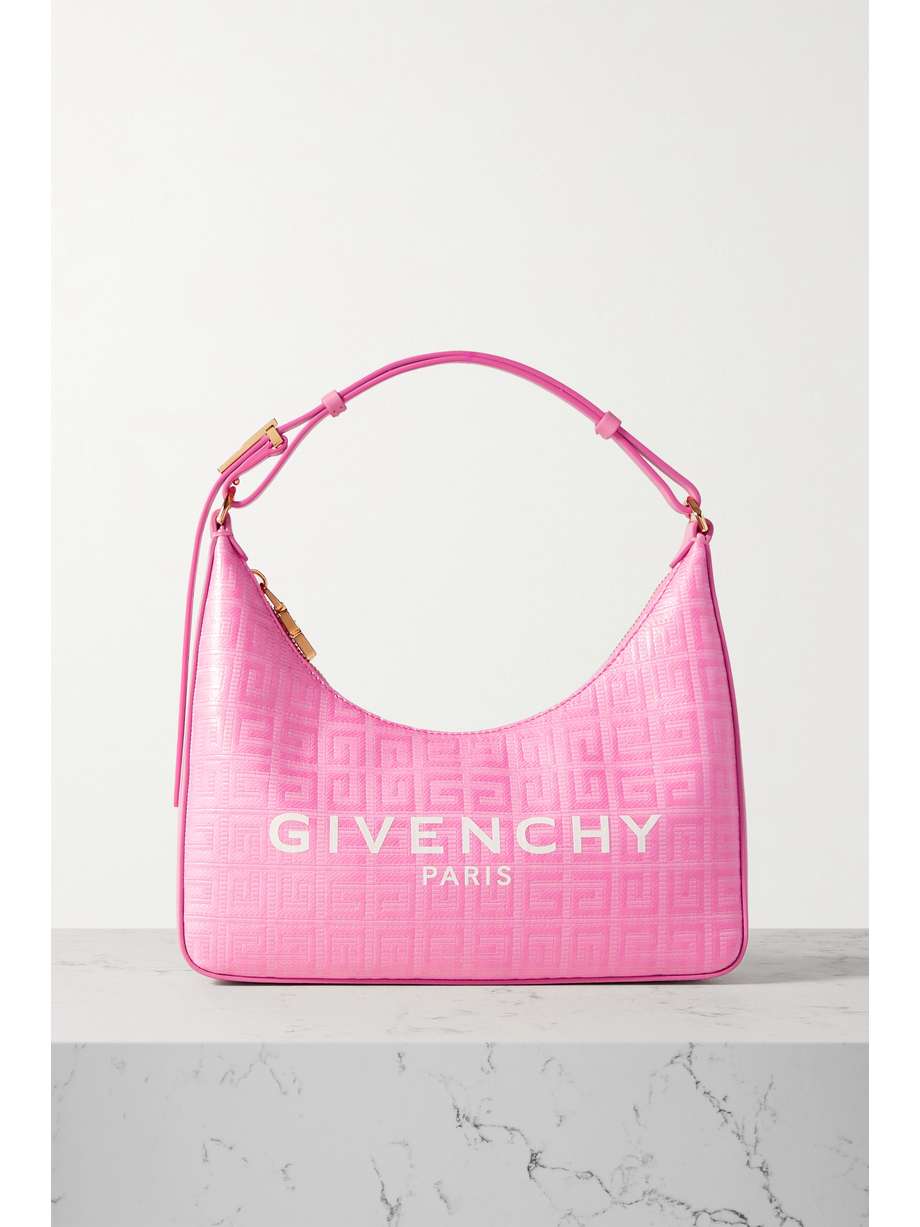 net-a-porter.com | Givenchy Leather-trimmed Coated-canvas Shoulder Bag