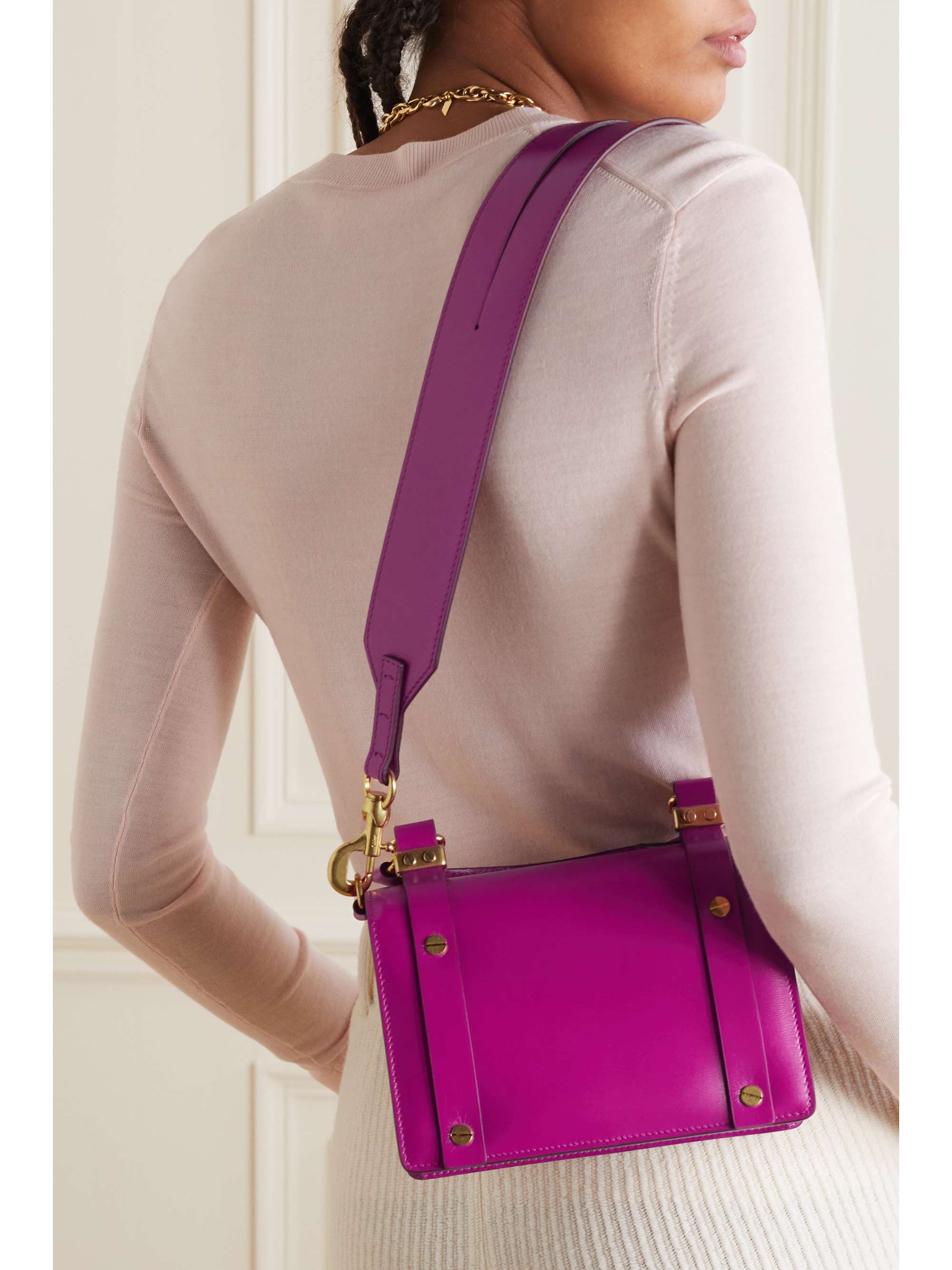 CHLOÉ + NET SUSTAIN Ora small leather tote