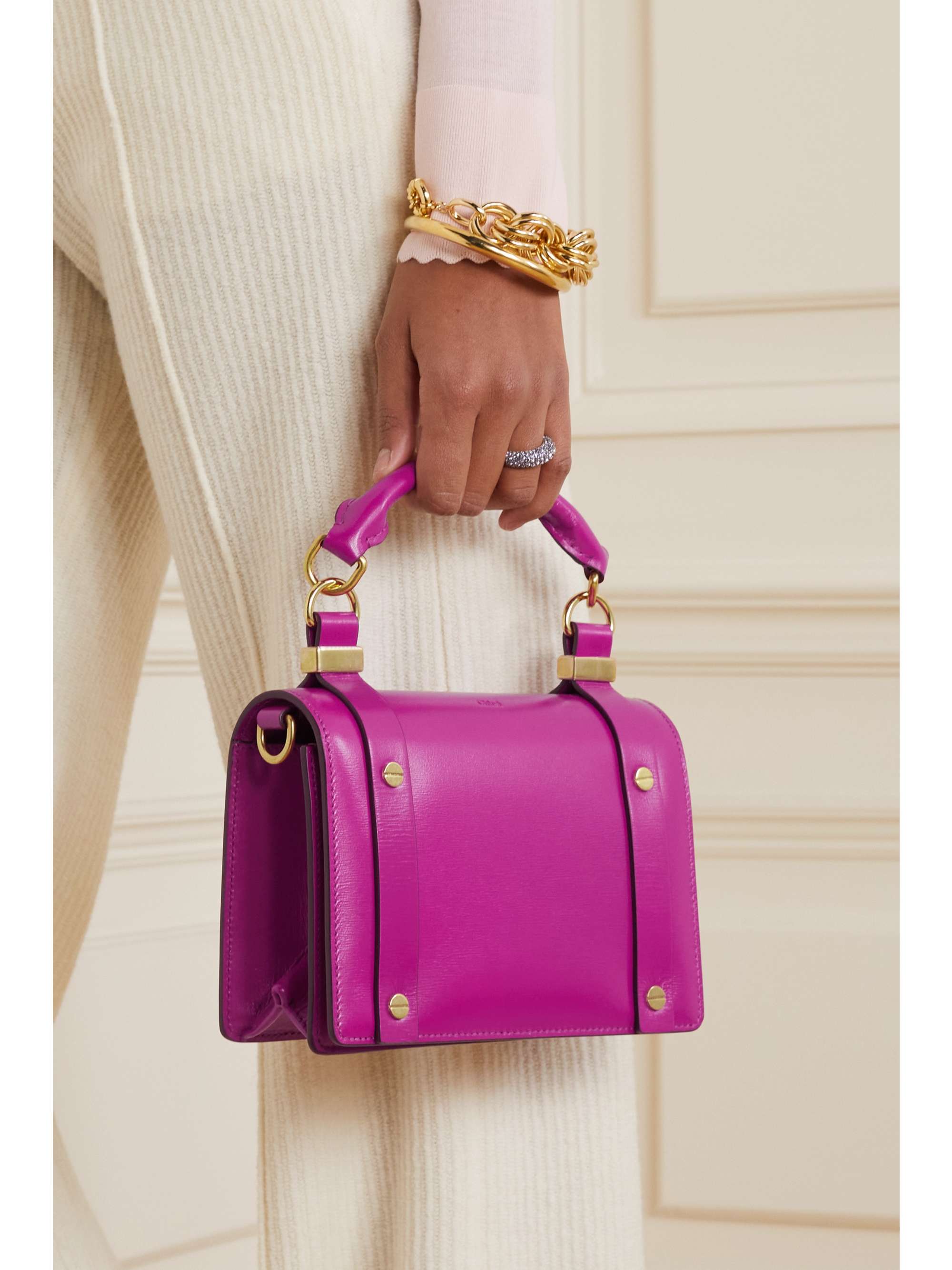 CHLOÉ + NET SUSTAIN Ora small leather tote
