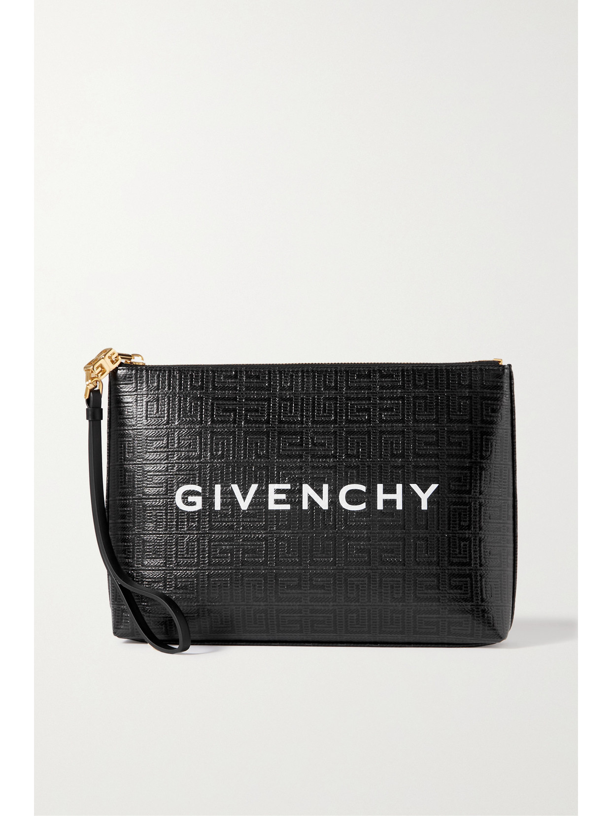 Givenchy - Large Printed Embossed Coated-canvas Pouch - Black