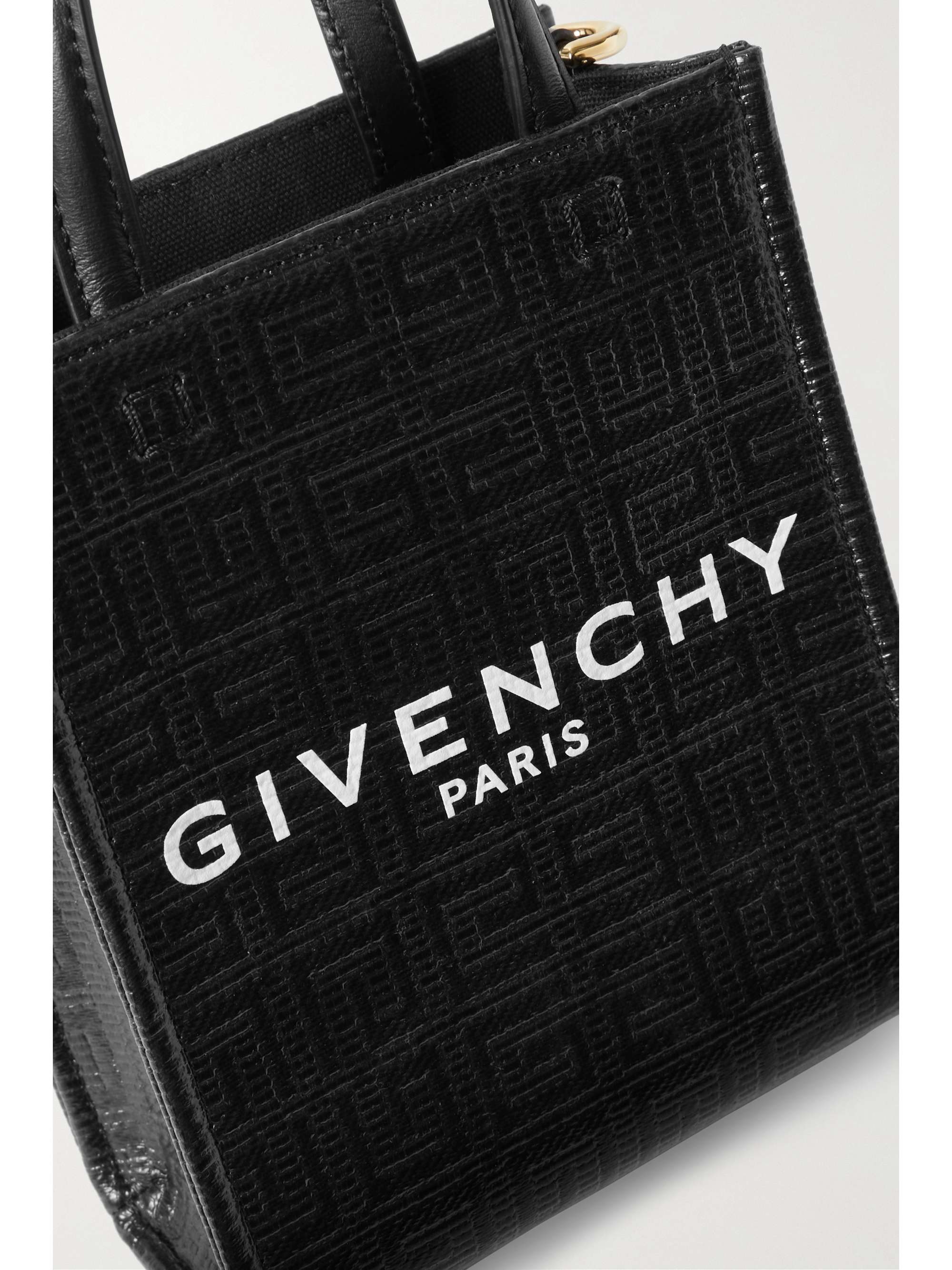 GIVENCHY Sac à main en toile enduite imprimée à finitions en cuir G-Tote Mini