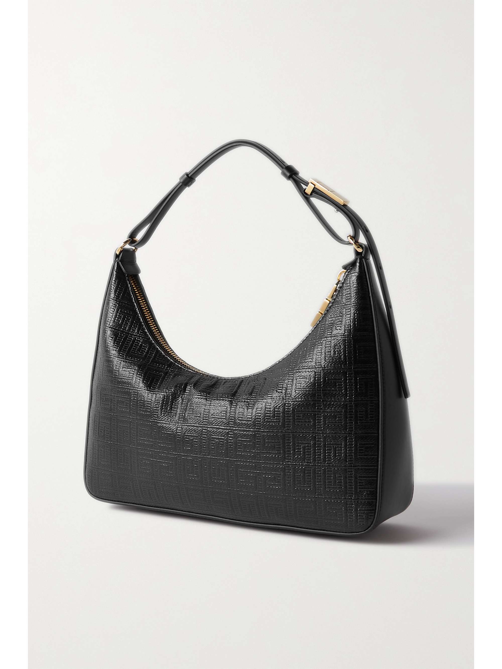 GIVENCHY Sac porté épaule en toile enduite imprimée à finitions en cuir Moon Cut Out Small