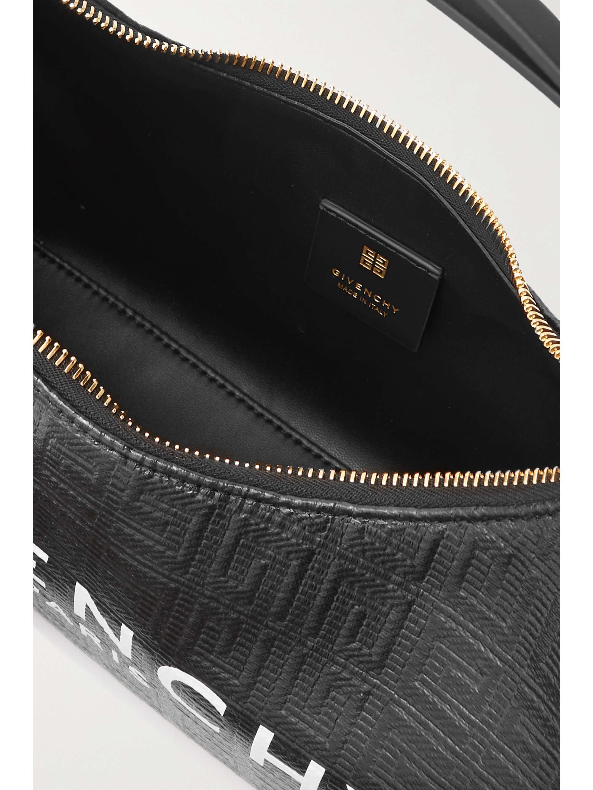 GIVENCHY Sac porté épaule en toile enduite imprimée à finitions en cuir Moon Cut Out Small